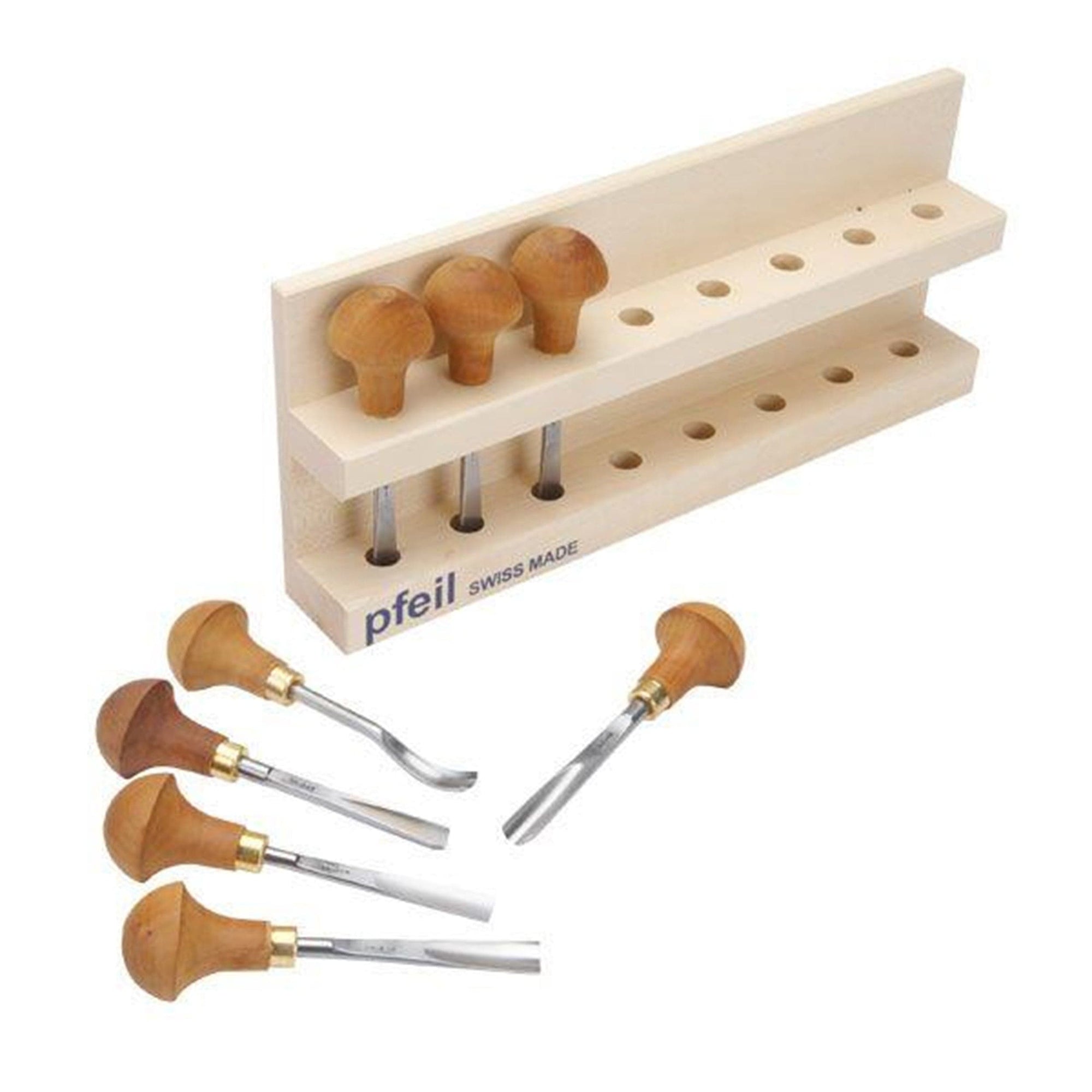 Carving Tool Palm Handled Set A 8 piece alt 0