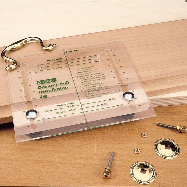 DrillRite Cabinet Door Drawer Pull Drilling Jig alt 0