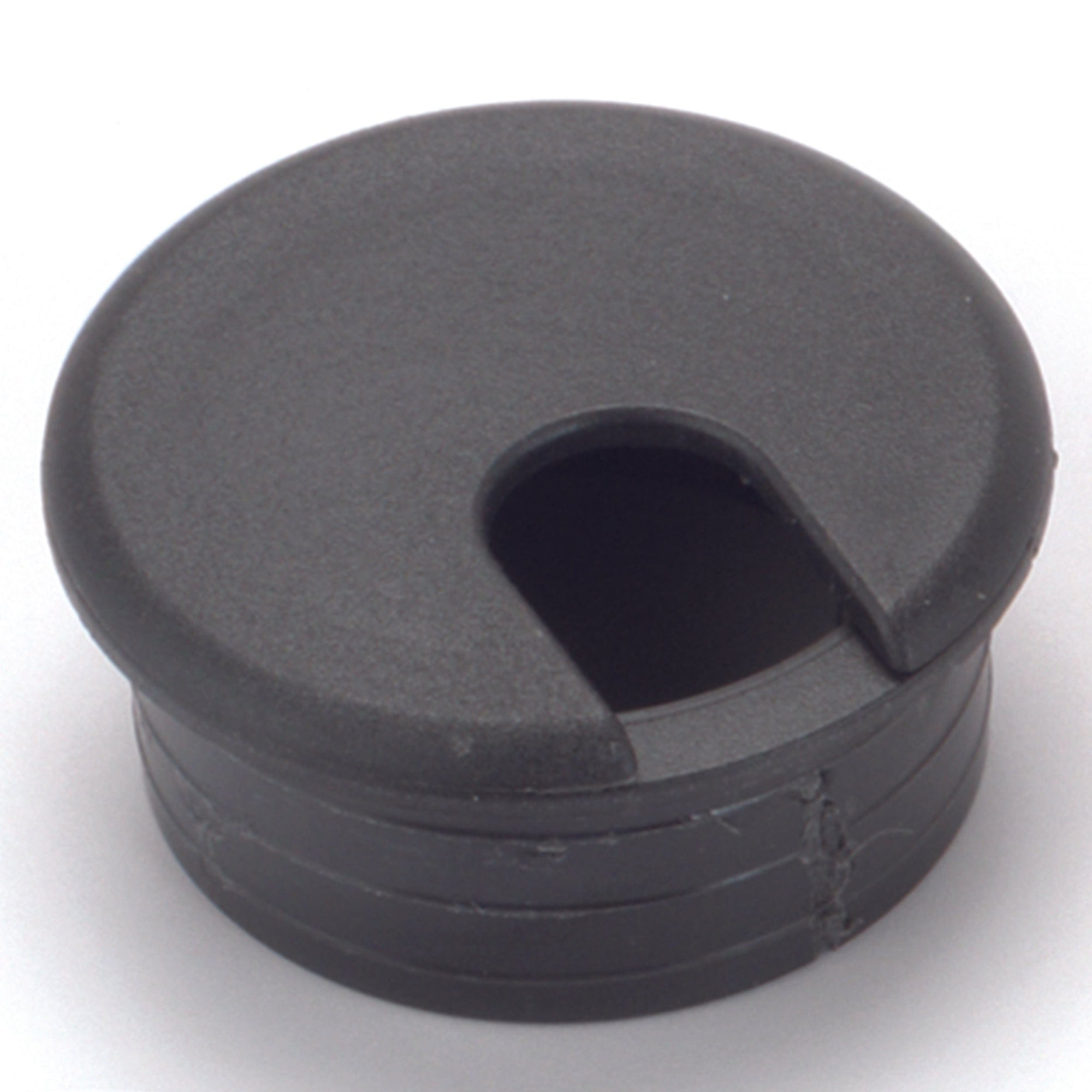 2-1/2" Cable Management Plastic Grommet Black alt 0