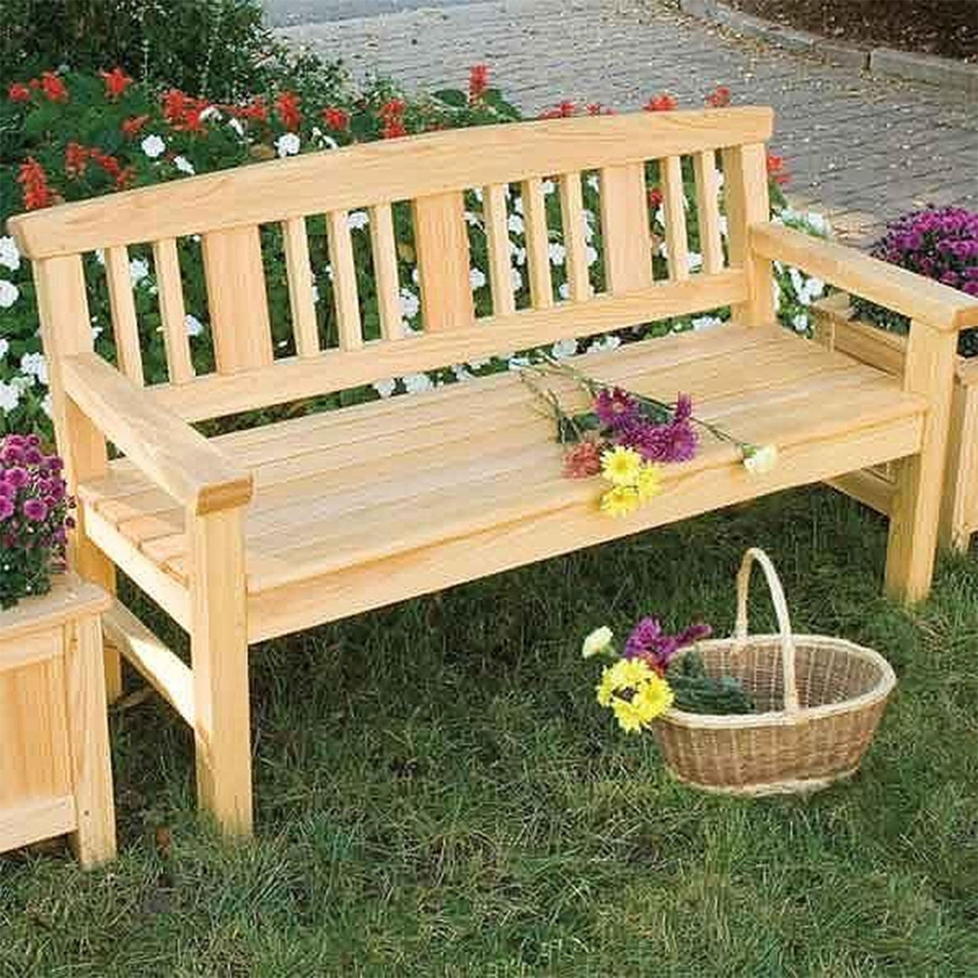 Woodworking Project Paper Plan to Build Garden Bench alt 0