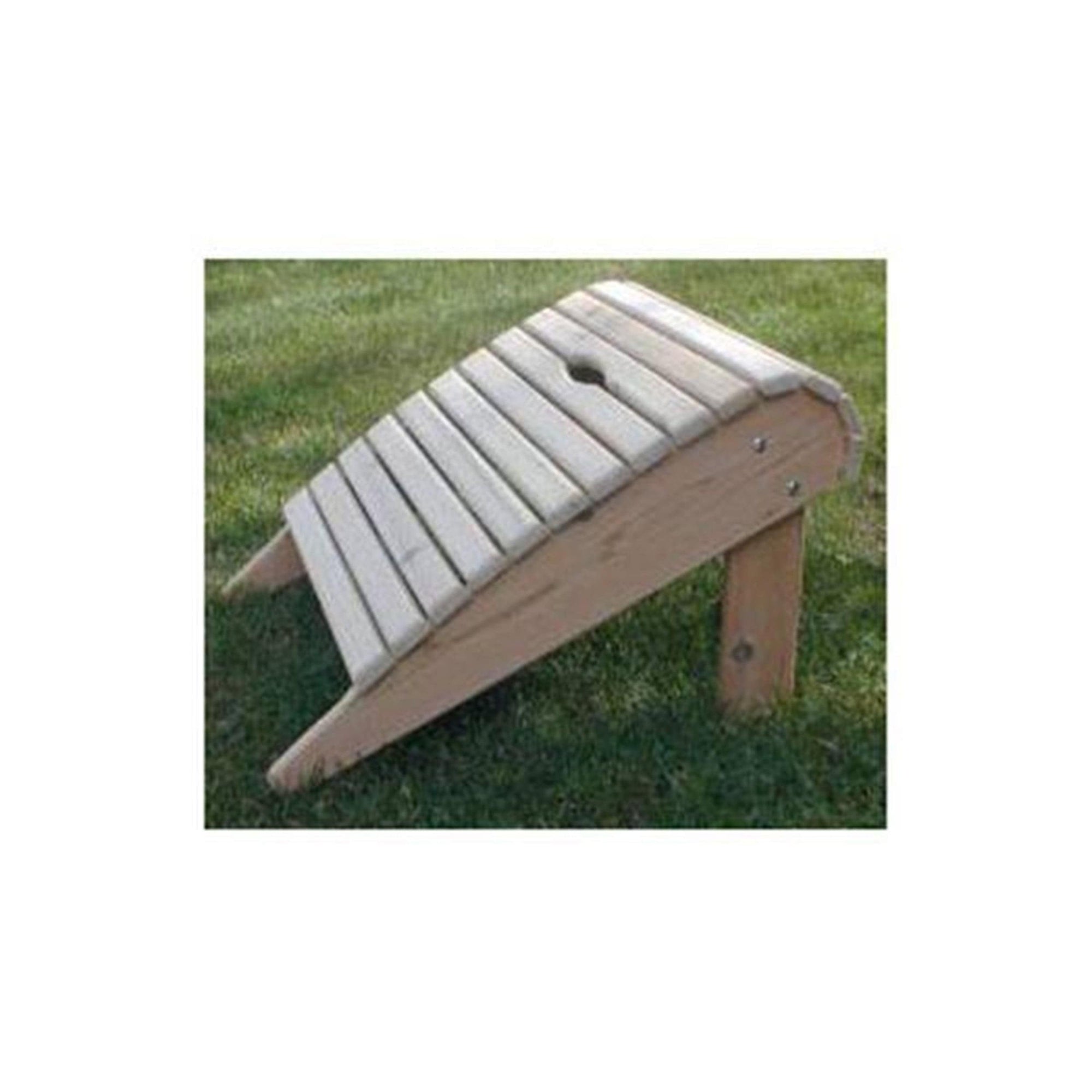 Woodworking Project Paper Plan to Build Adirondack Footrest alt 0