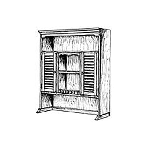 Woodworking Project Paper Plan to Build Bookshelf Hutch Plan II alt 0