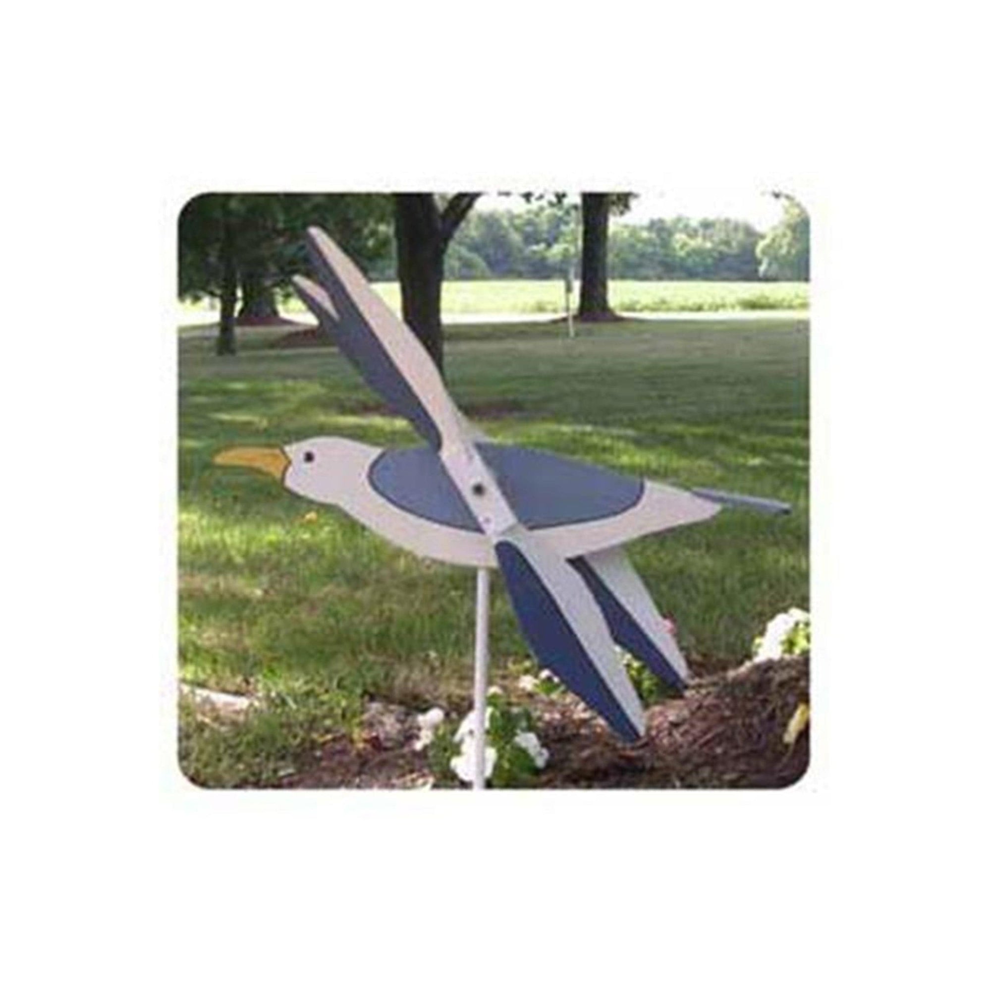 Woodworking Project Paper Plan to Build Flying Seagull Whirligig alt 0
