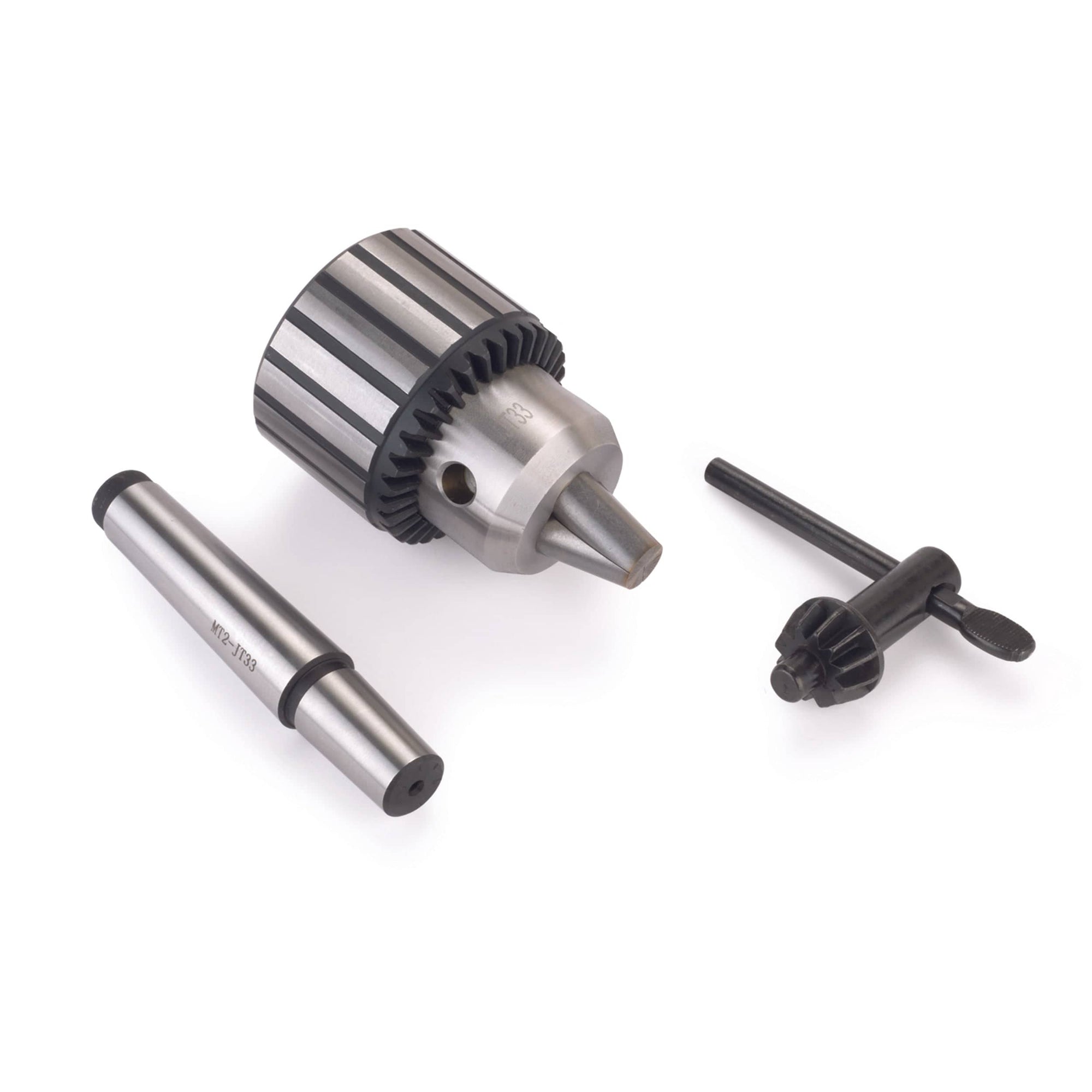 Heavy-Duty Keyed Lathe Drill Chuck - 1/2" Capacity - #2 MT alt 0