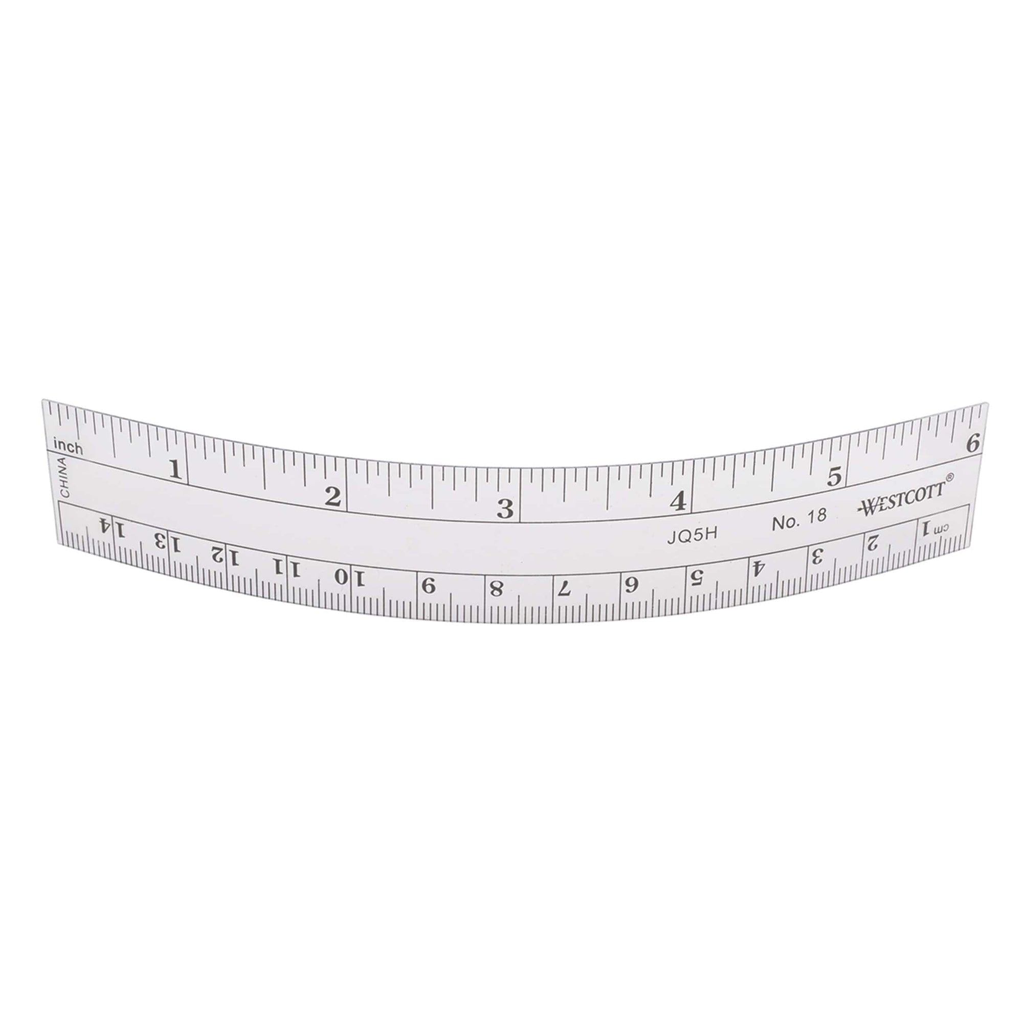 6" See-Through Acrylic Ruler alt 0