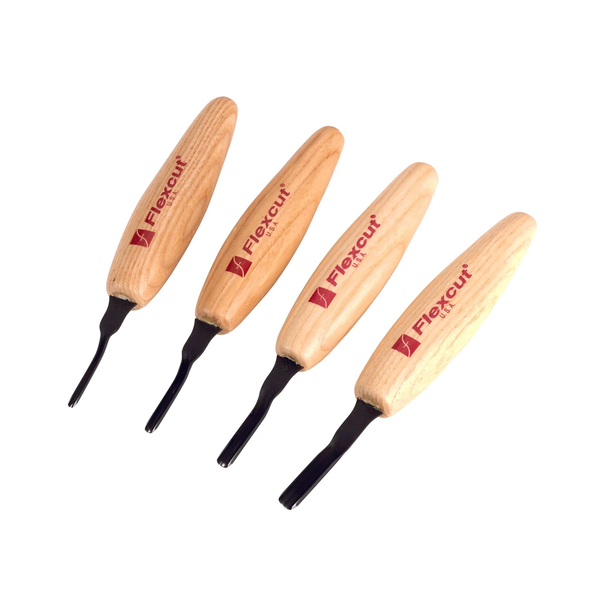 Deep U-Gouge Micro Tool Set - 4 Piece alt 0