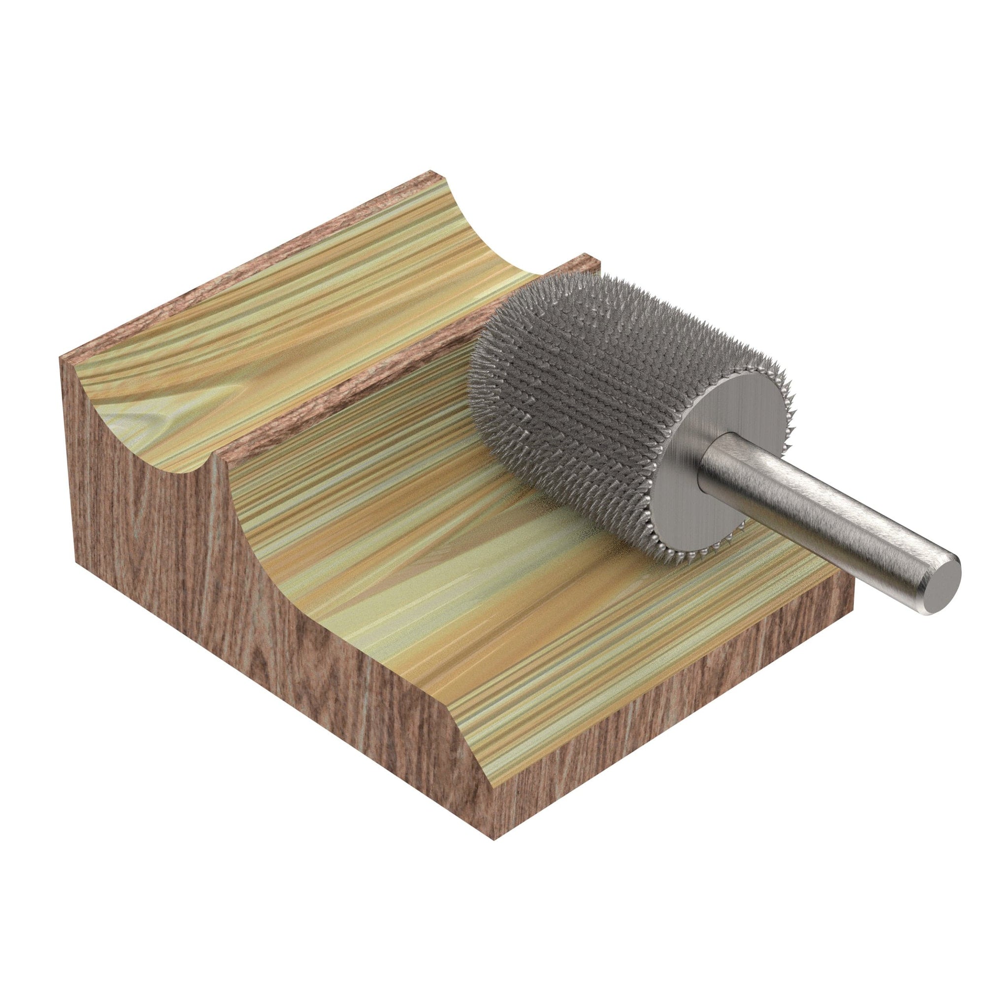 Extreme Ball Nose Burr, 1/4" Shaft, Very Coarse (3/4" x 1-1/8") alt 0