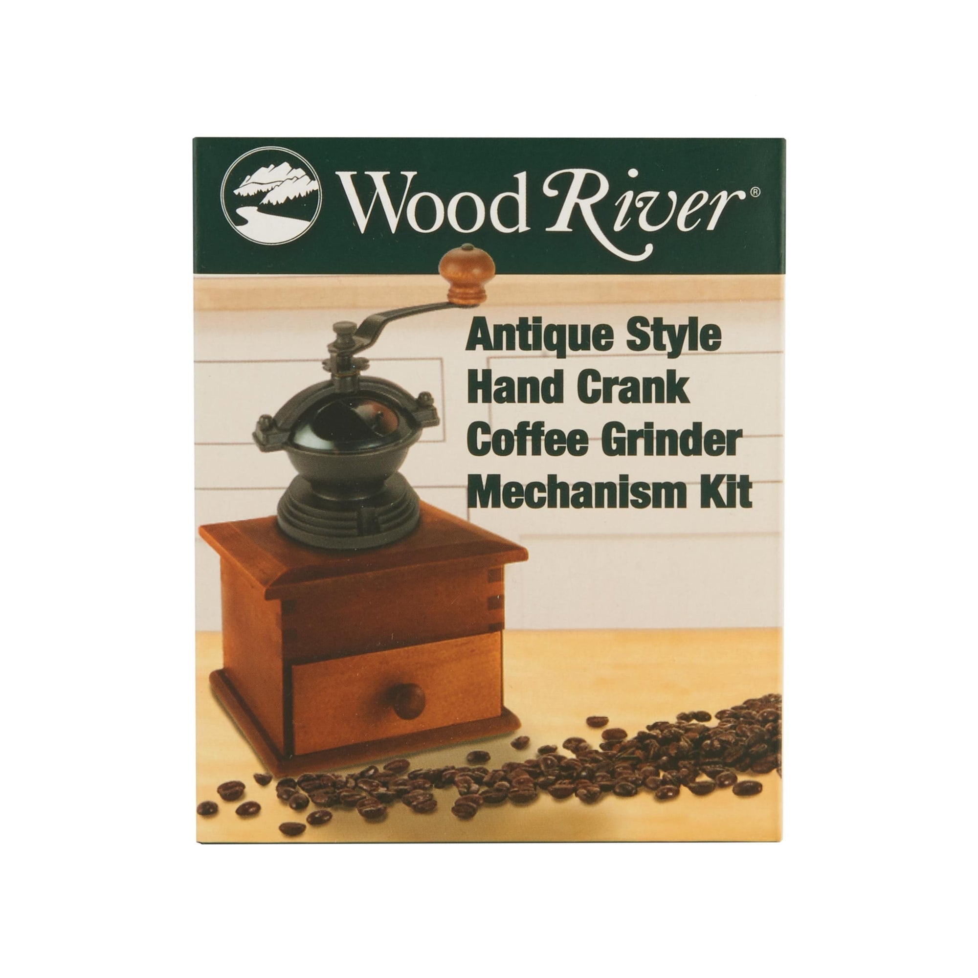 Antique Style Top Crank Coffee Grinder Kit Mechanism - Antique Copper alt 0