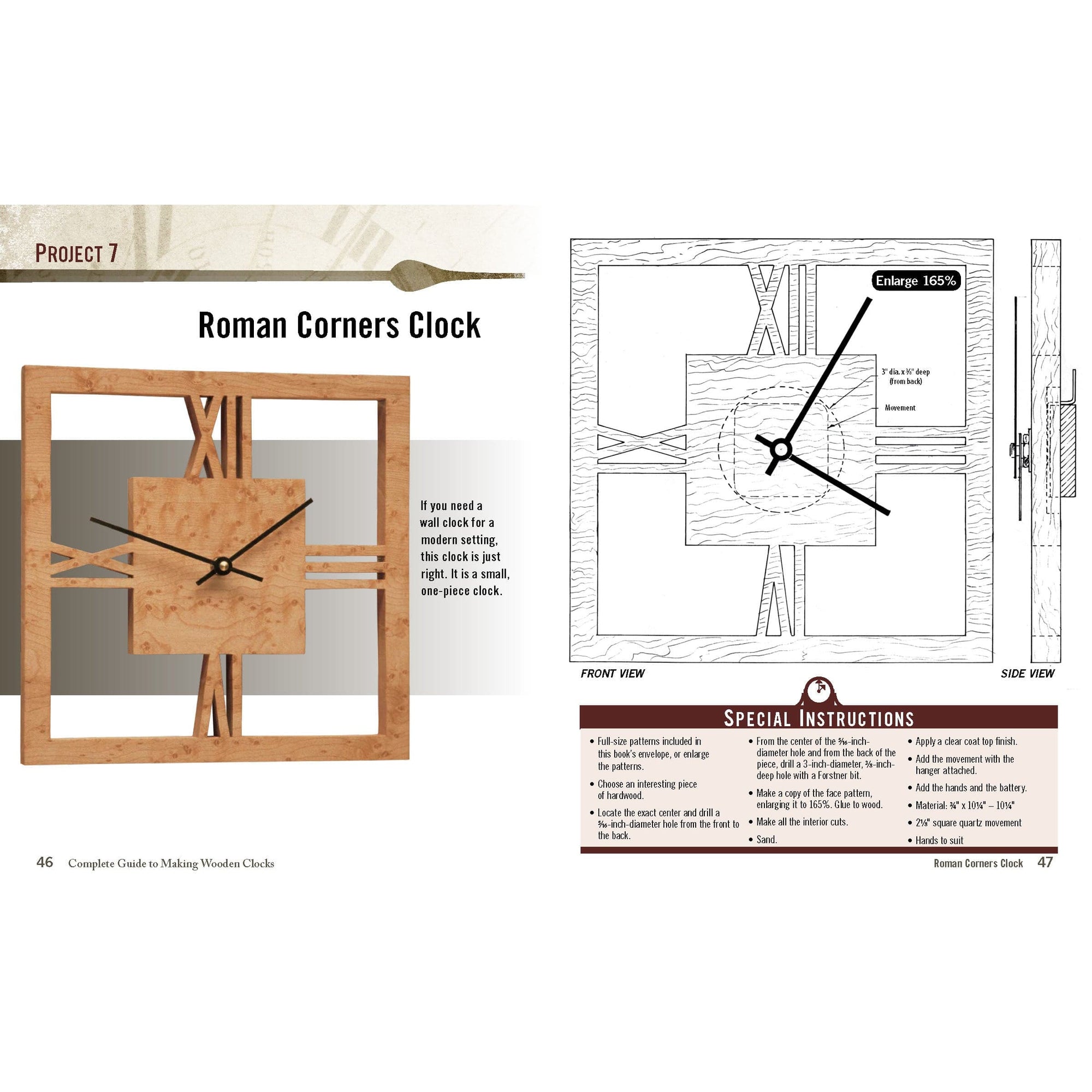 Complete Guide to Making Wooden Clocks, 3rd Edition alt 0
