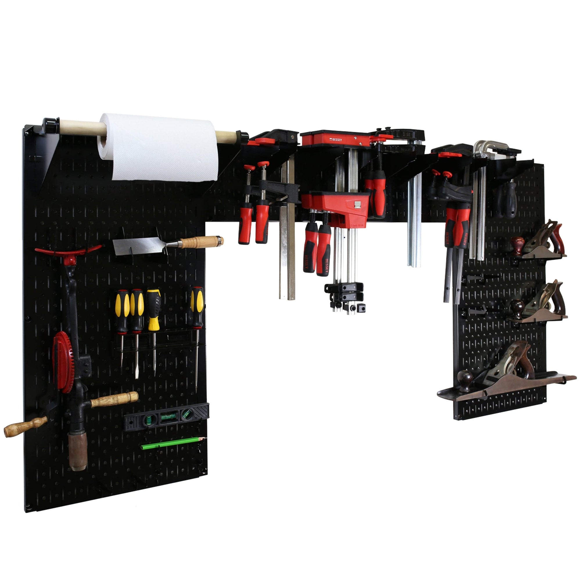 Lazy Guy DIY Maker Woodworking Tool Storage Organizer Set, Black alt 0