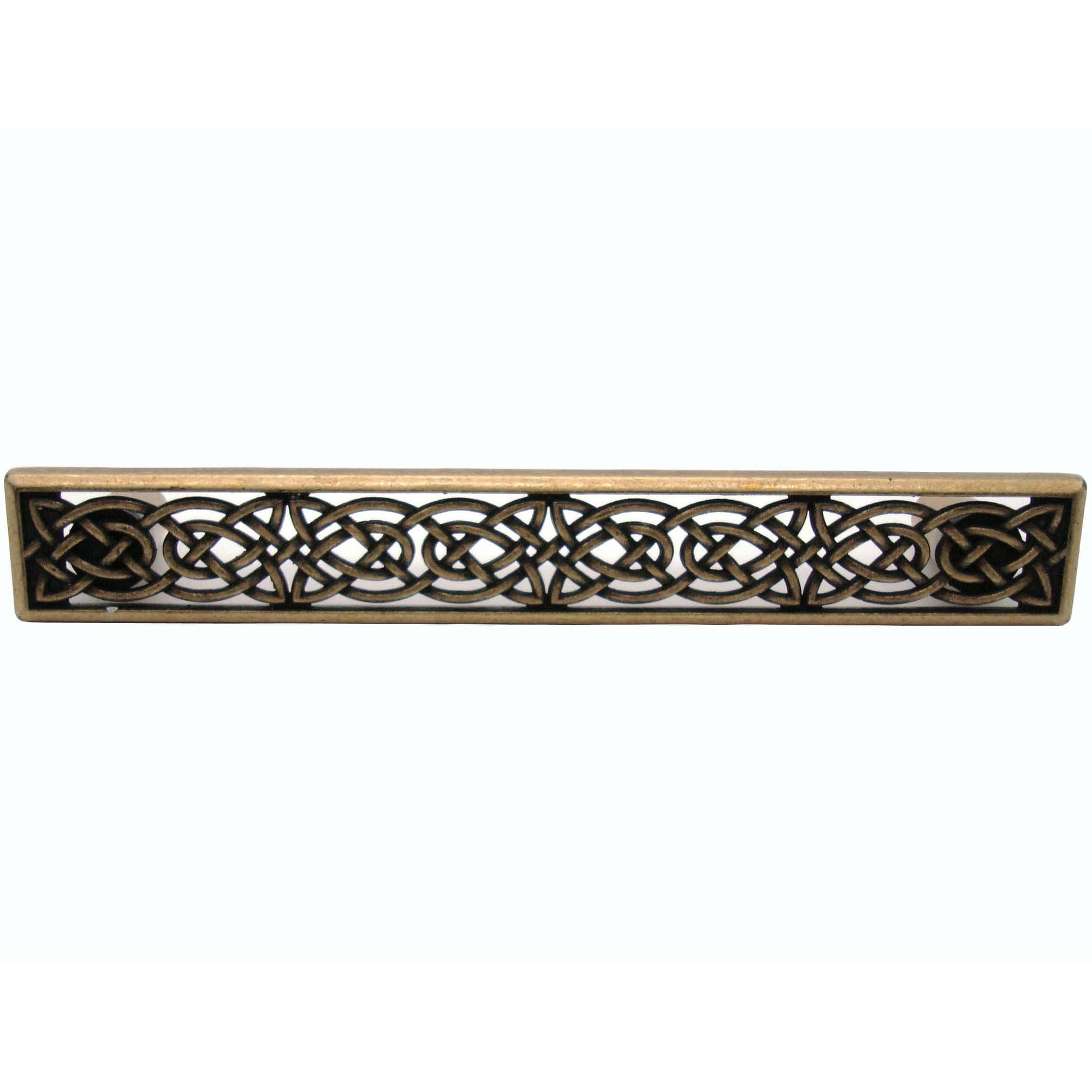 Large Celtic Style Pull, Brass Oxide alt 0