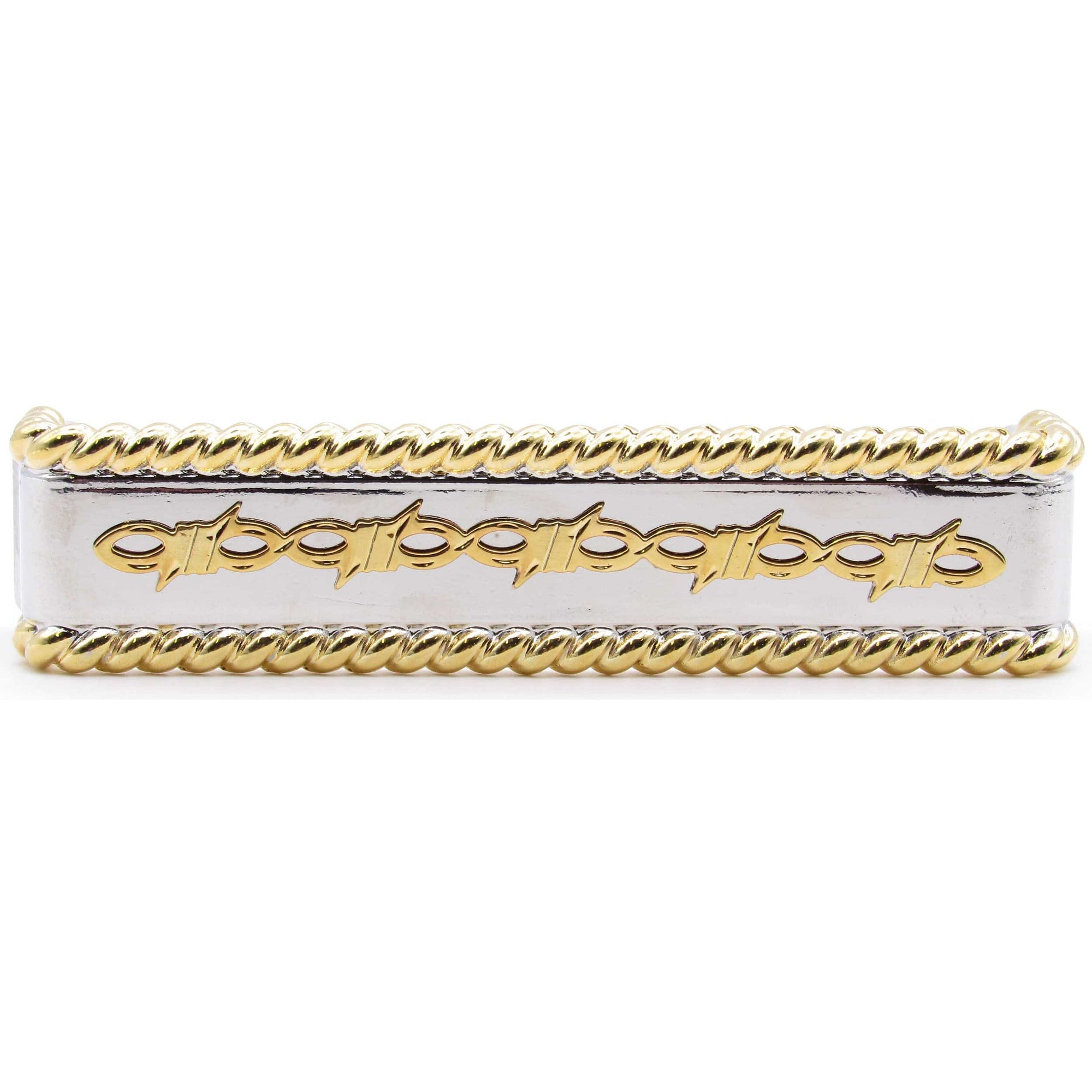 Barbed Wire with Roped Edge Pull, Nickel/Gold alt 0