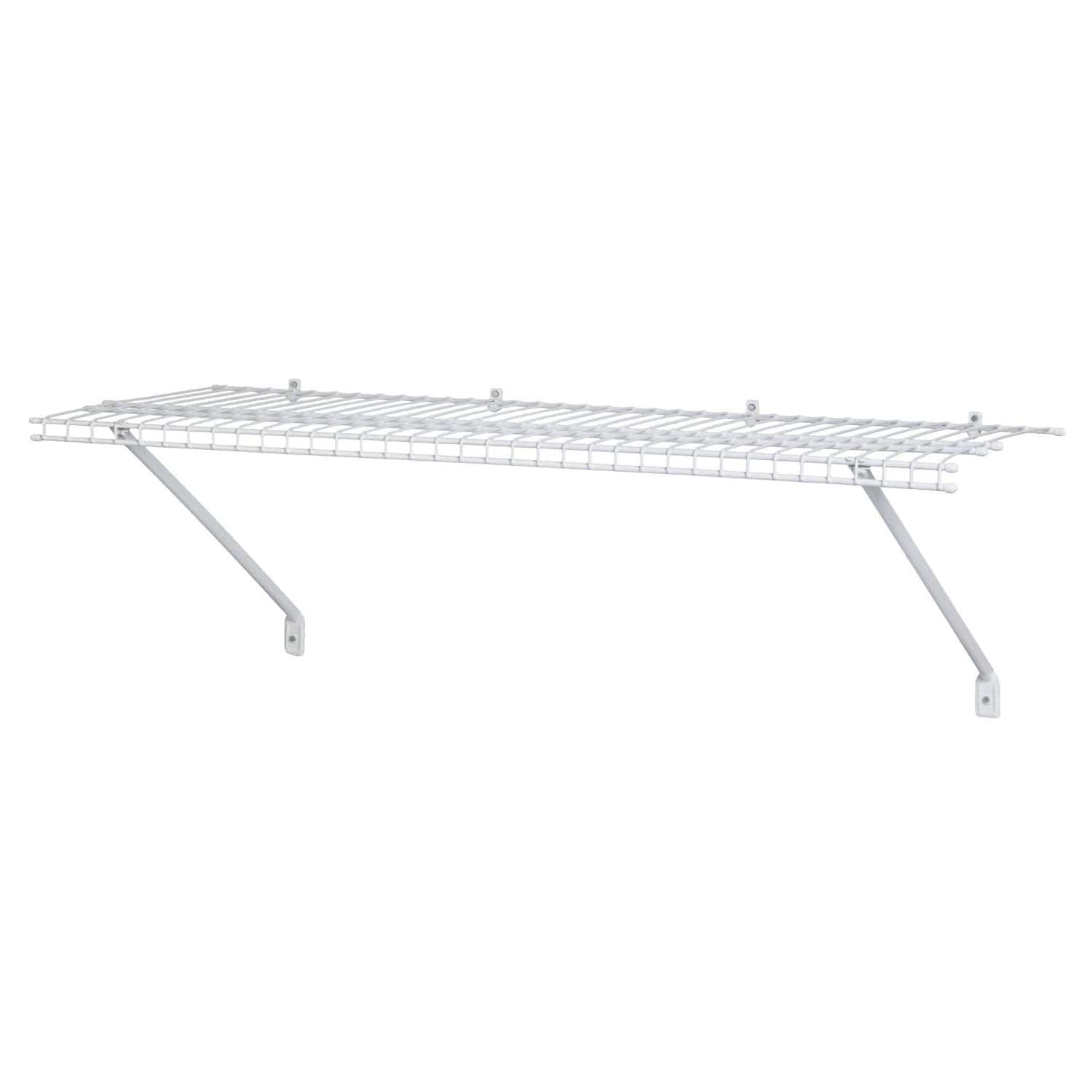 Wire Shelf Kit 48" W x 12" D, White alt 0