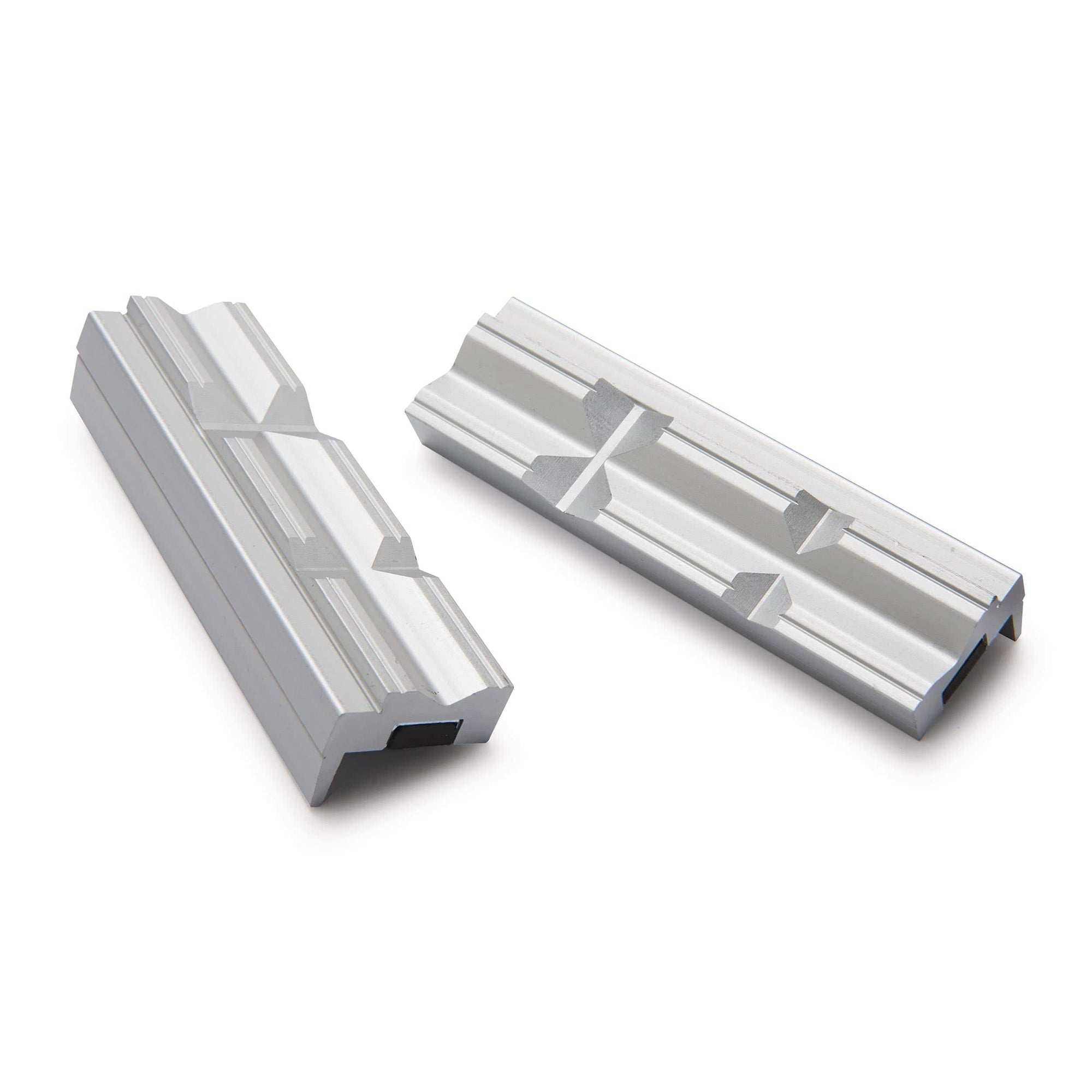 4" Aluminum Prismatic Vise Jaws - Pair alt 0
