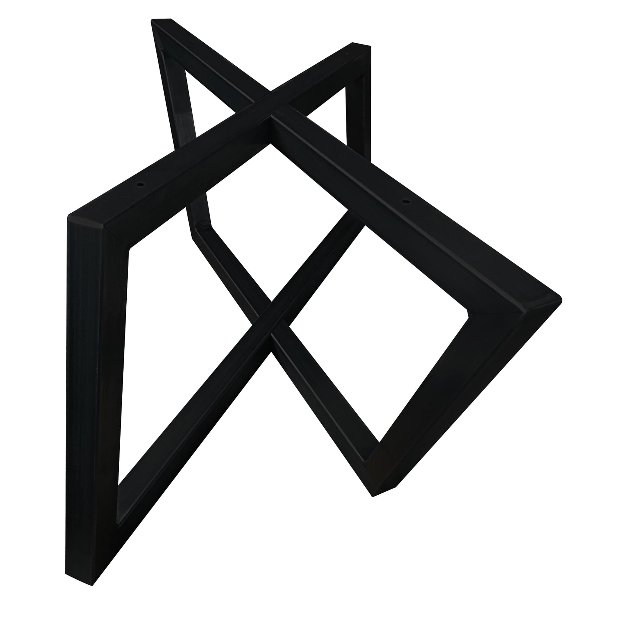 Rhombus Slab Leg Set 15.5" High Black alt 5