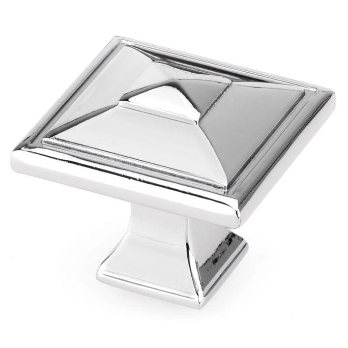 Transitional Knob, 1-1/2" x 1-1/2", Polished Nickel alt 0