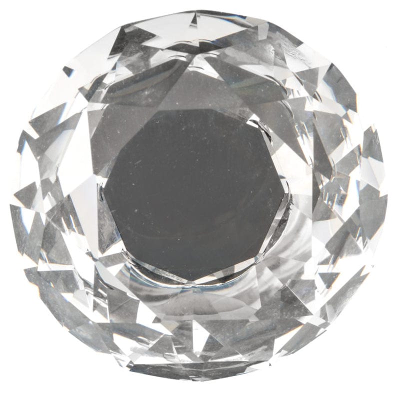 Contemporary Knob, 2" D, Chrome, Clear alt 0