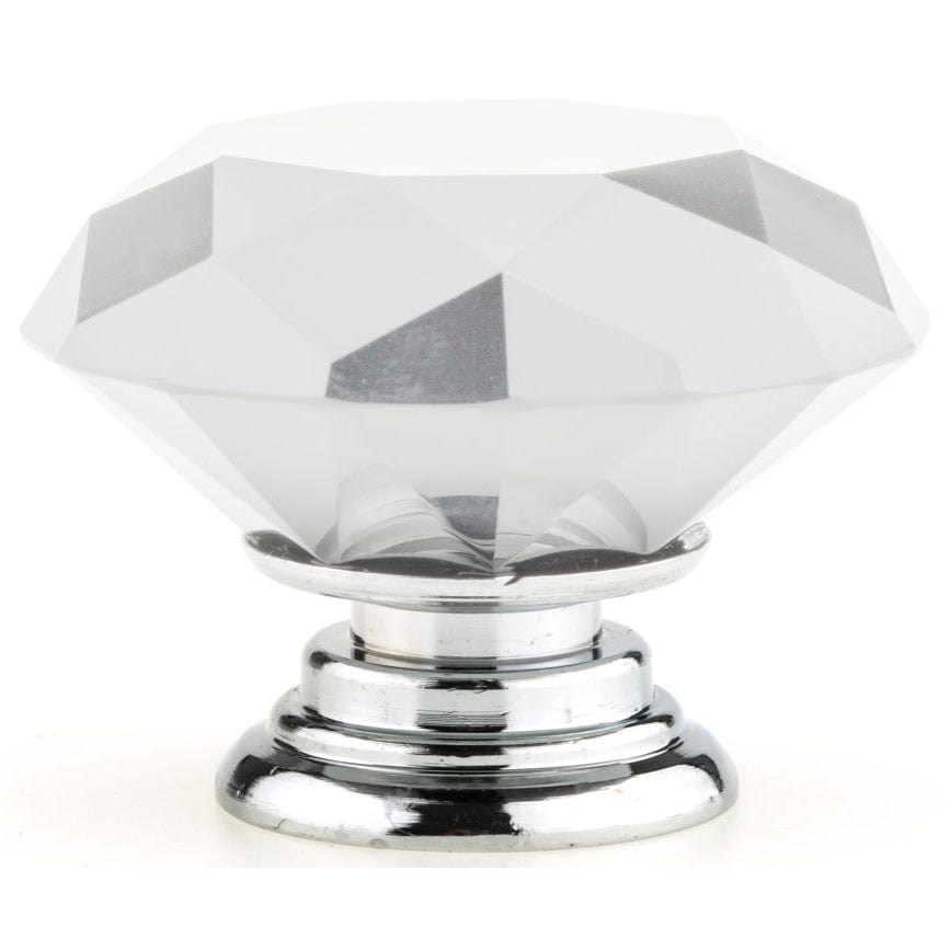 Contemporary Knob, 2" D, Chrome, Clear alt 0