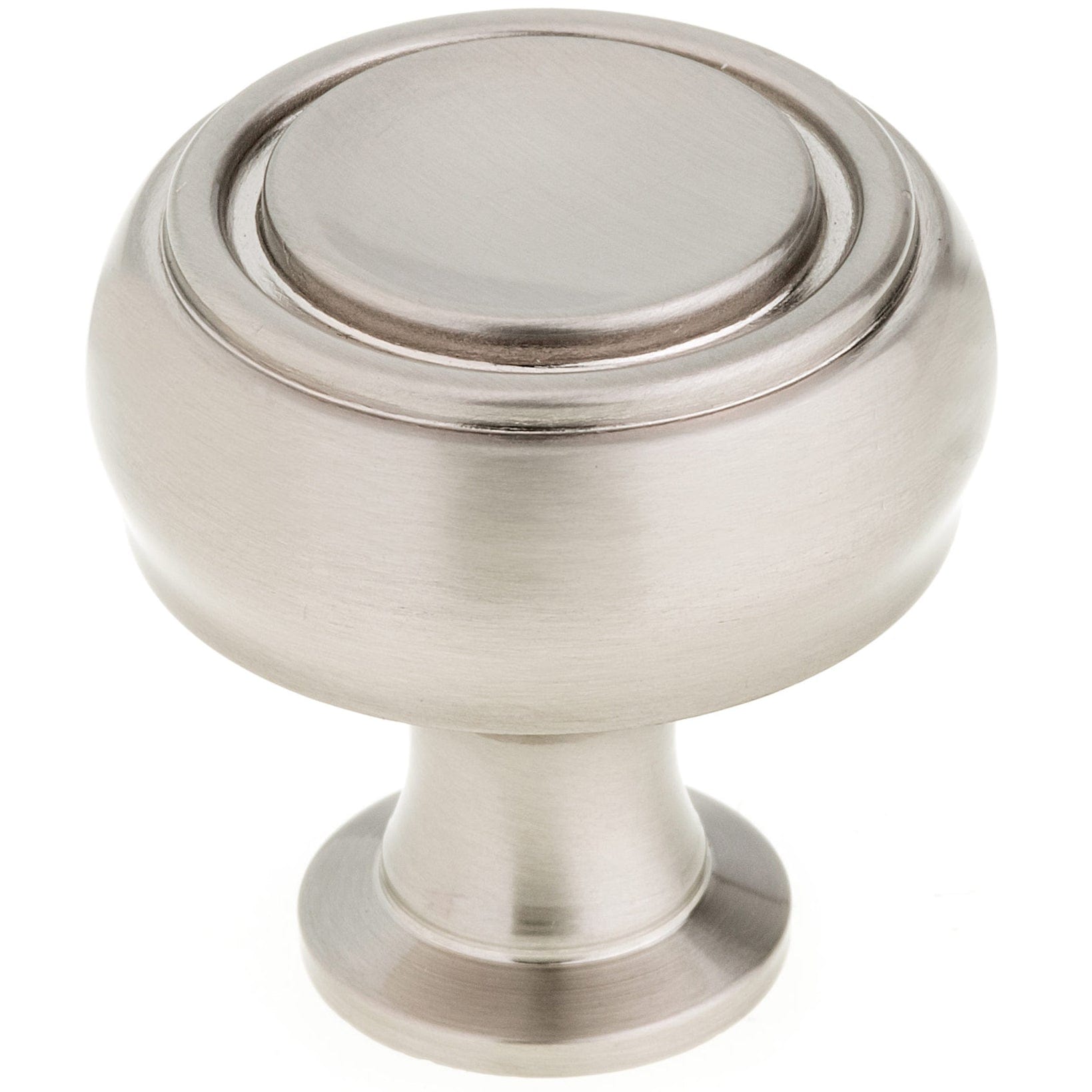 Contemporary Knob, 1-5/16" D, Brushed Nickel alt 0