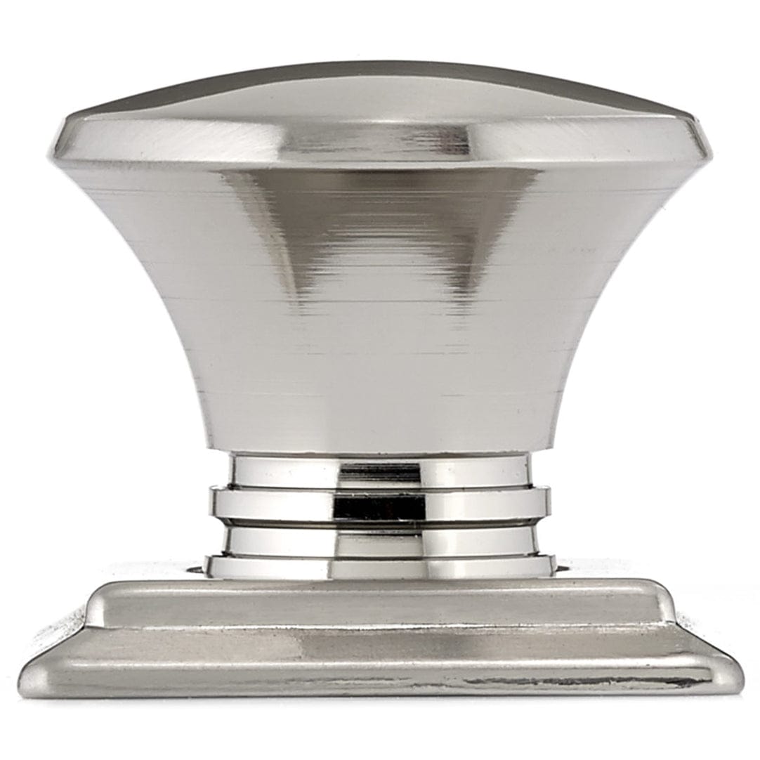 Traditional Knob, 1-1/4" x 1-1/4", Brushed Nickel alt 0