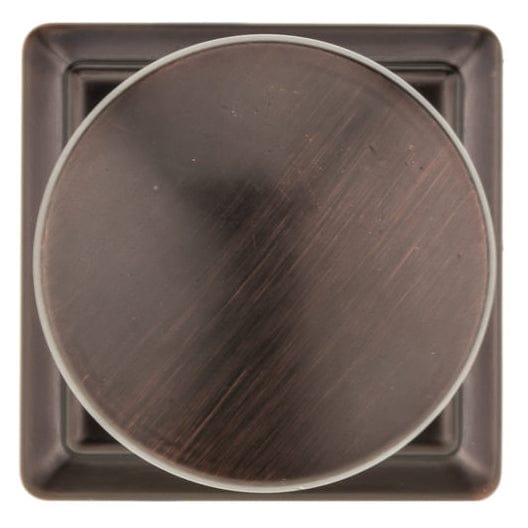 Traditional Knob, 1-1/4" x 1-1/4", Brushed Oil-Rubbed Bronze alt 0