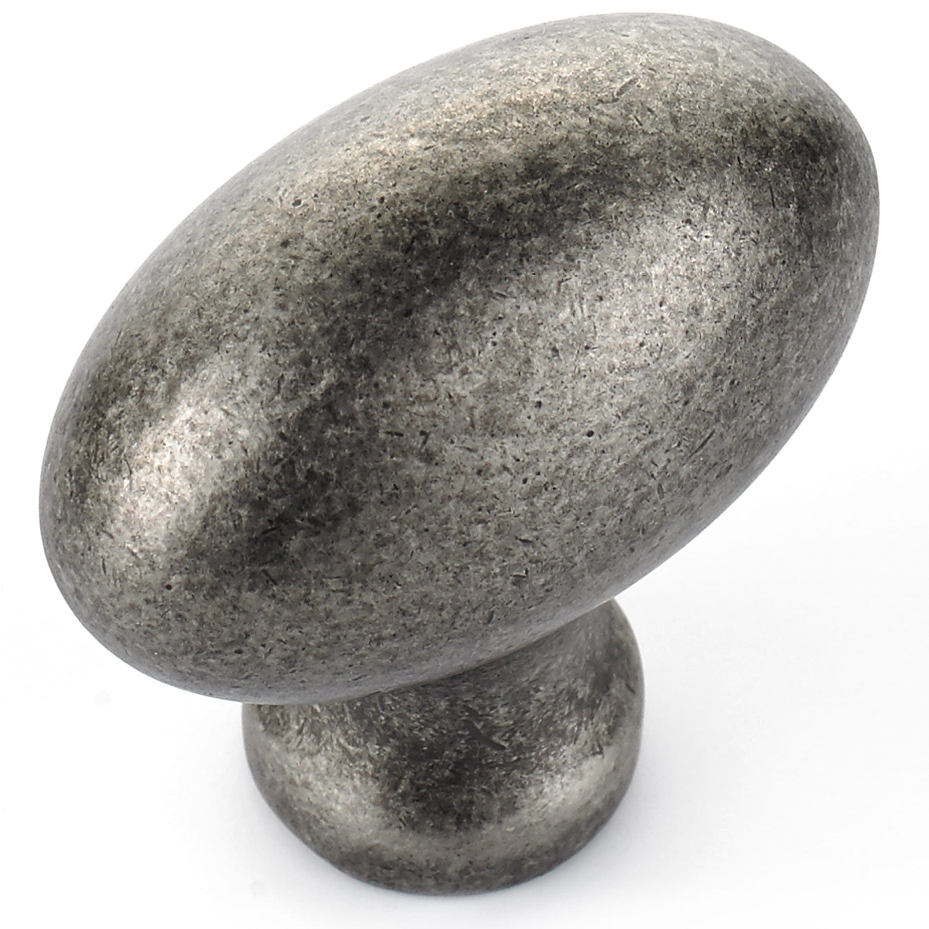 Traditional Knob, 1-9/16" x 7/8", Pewter alt 0
