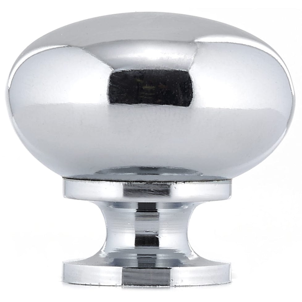 Traditional Knob, 1-1/4" D, Chrome alt 0