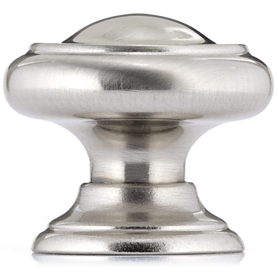 Traditional Knob, 1-3/16" D, Brushed Nickel alt 0
