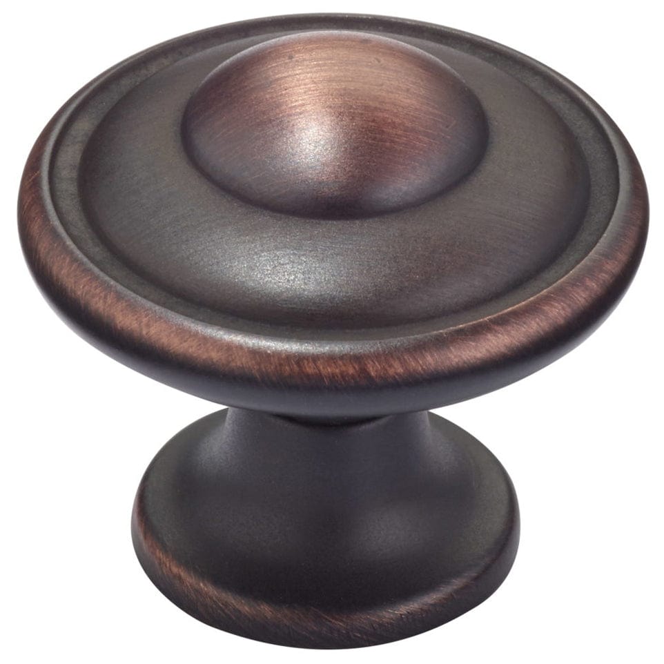 Traditional Knob, 1-7/32" D, Brushed Oil-Rubbed Bronze alt 0