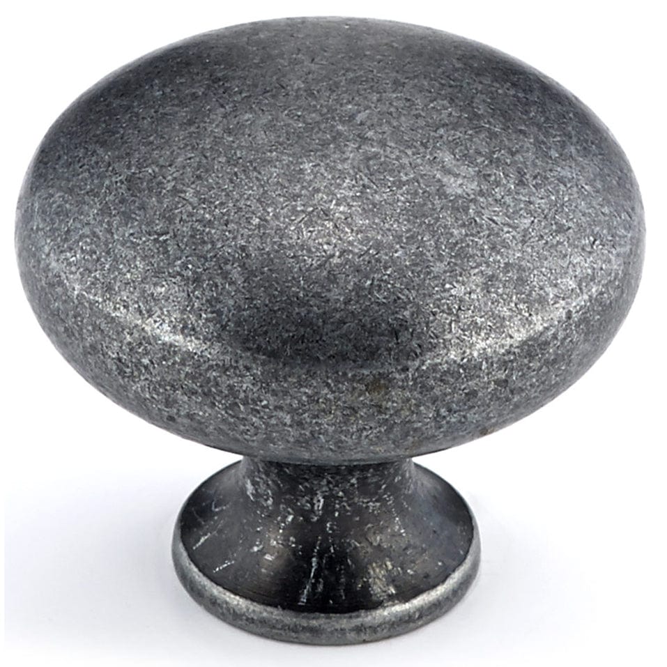 Traditional Knob, 1-1/4" D, Wrought Iron alt 0