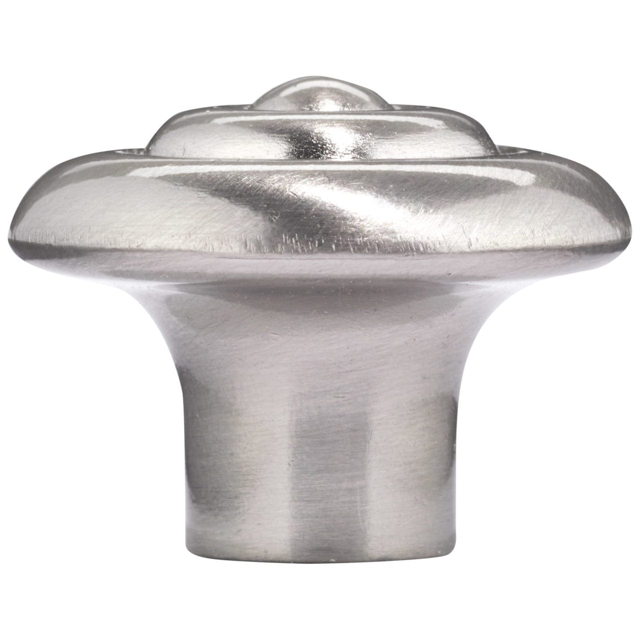 Traditional Knob, 1-1/4" D, Brushed Nickel alt 0