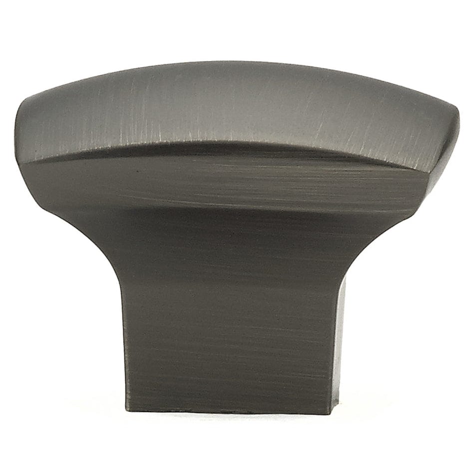 Contemporary Knob, 1-7/32" x 1-7/32", Antique Nickel alt 0