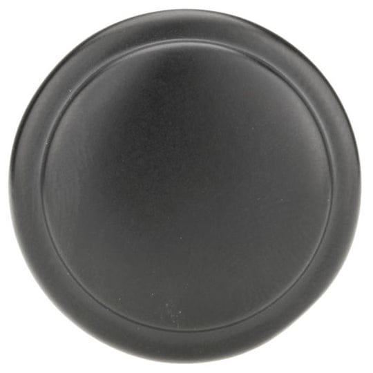 Traditional Knob, 1-1/4" D, Matte Black alt 0