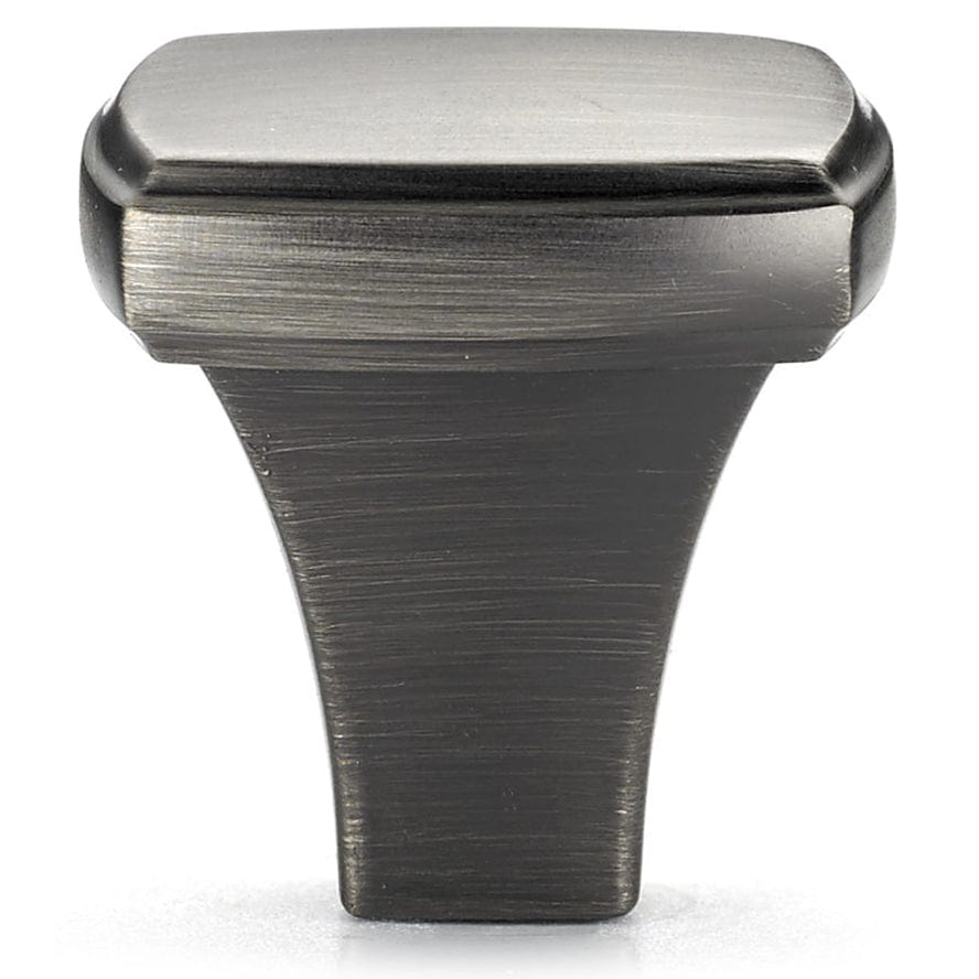 Transitional Knob, 1-1/4" x 1-1/4", Antique Nickel alt 0