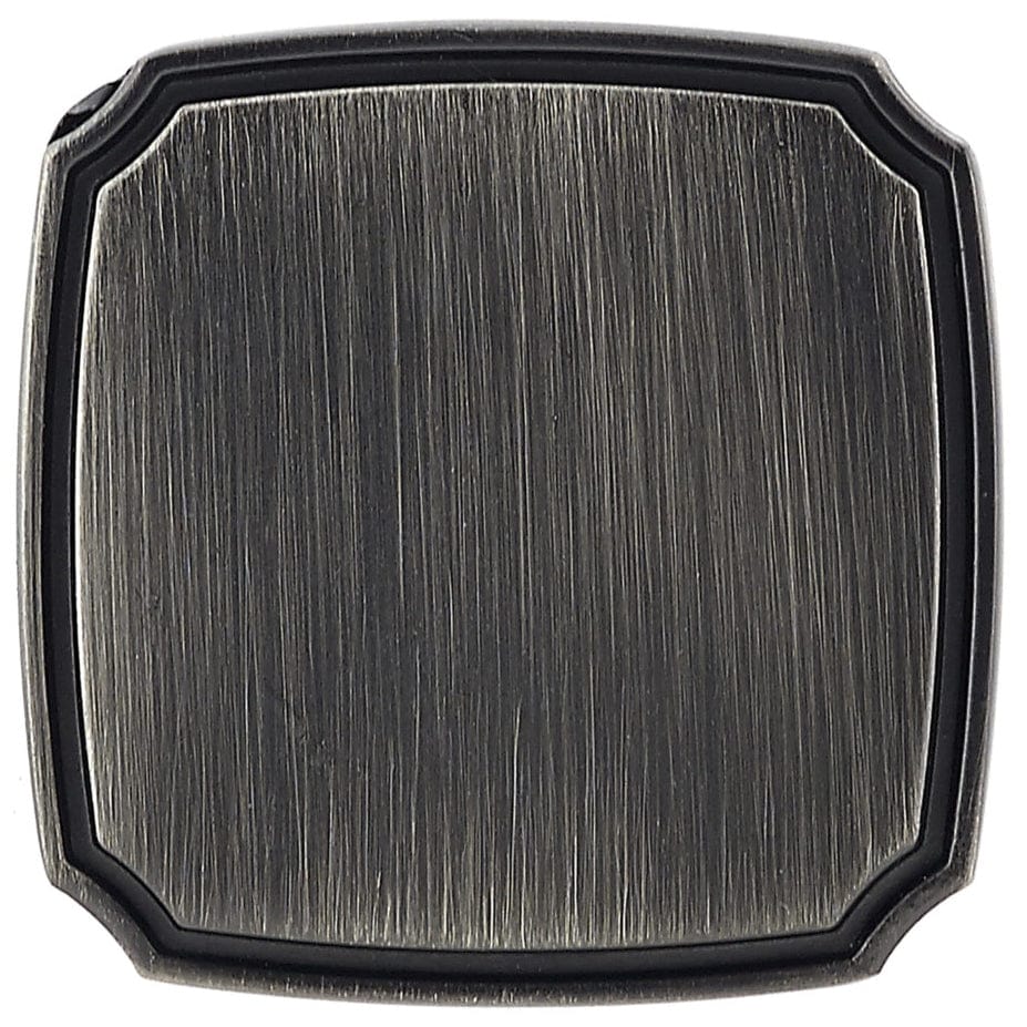 Transitional Knob, 1-3/8" x 1-3/8", Antique Nickel alt 0