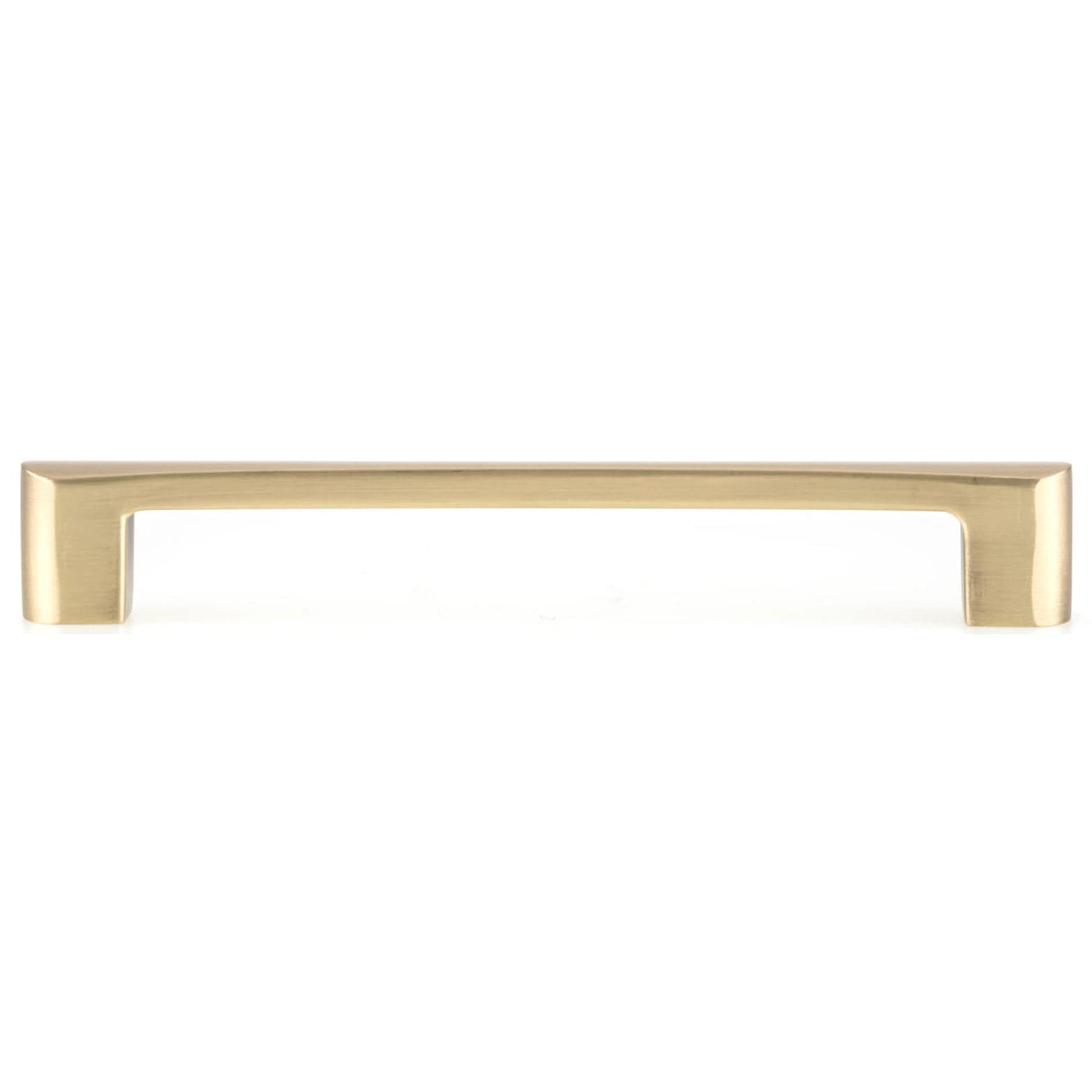 Contemporary Pull, 6-5/16" Center-to-Center, Satin Brass alt 0