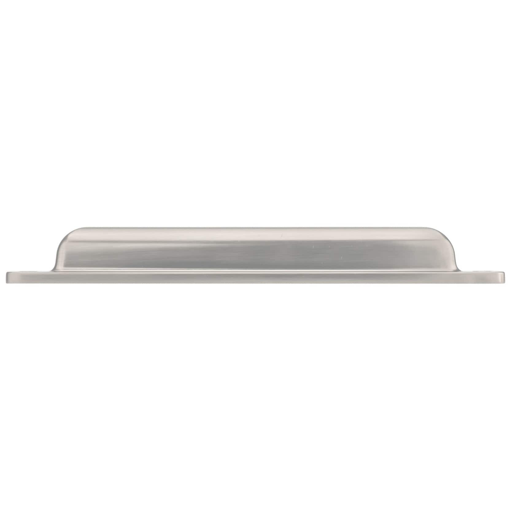 Transitional Cup Pull, 7-9/16" Center-to-Center, Brushed Nickel alt 0