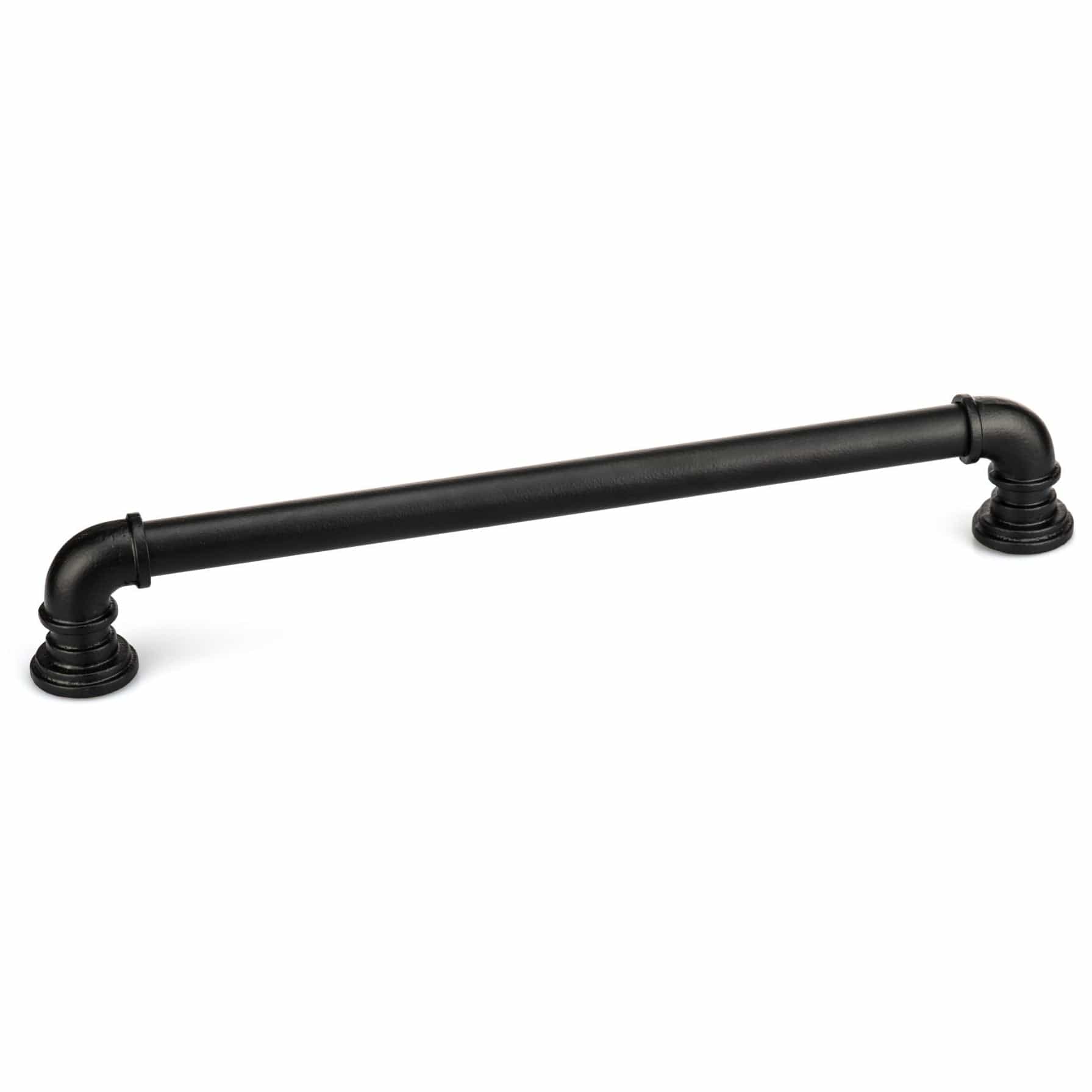 Eclectic Barn Door Pull, 15-1/8" Center-to-Center, Matte Black alt 0