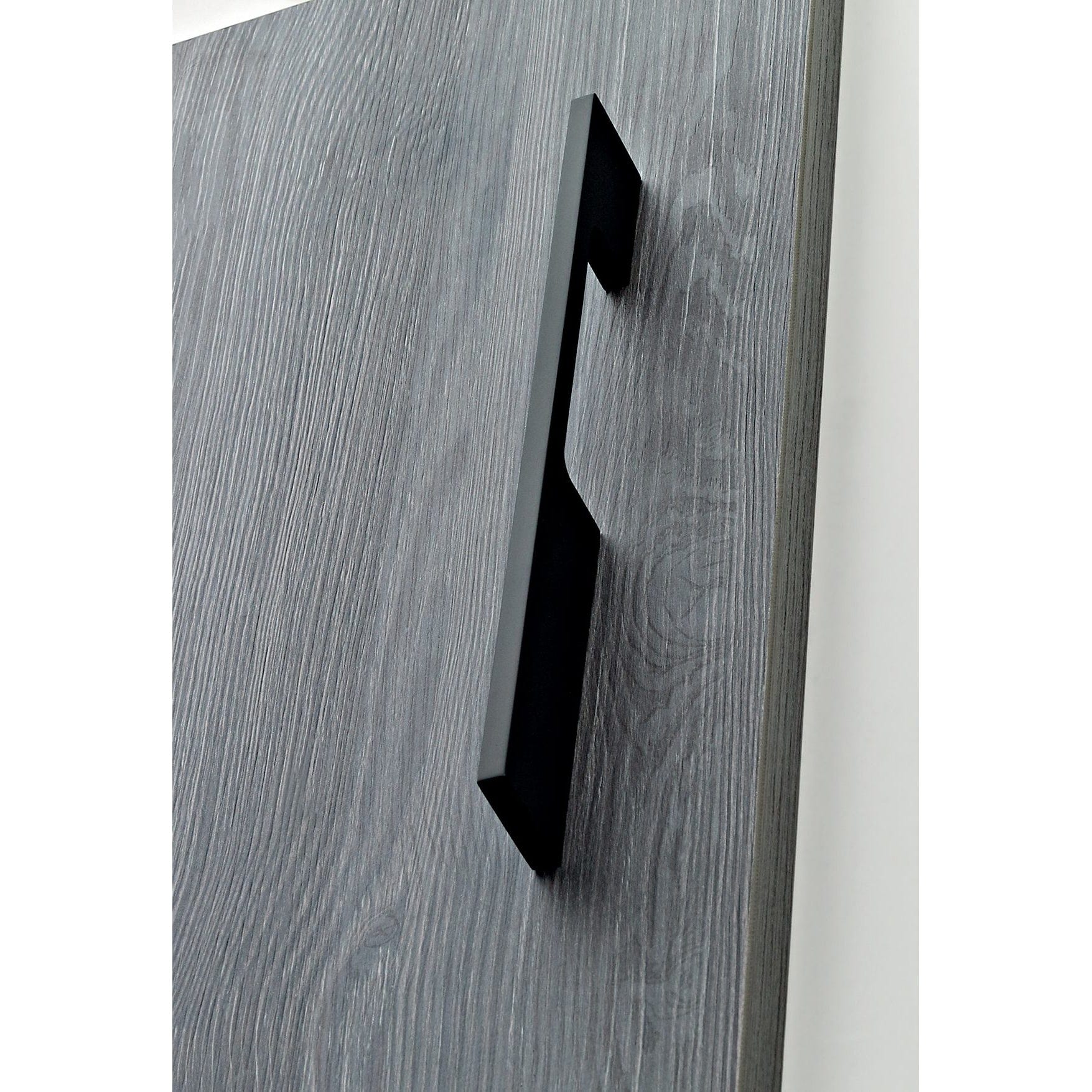 Contemporary Pull, 3-3/4" Center-to-Center, Matte Black alt 0