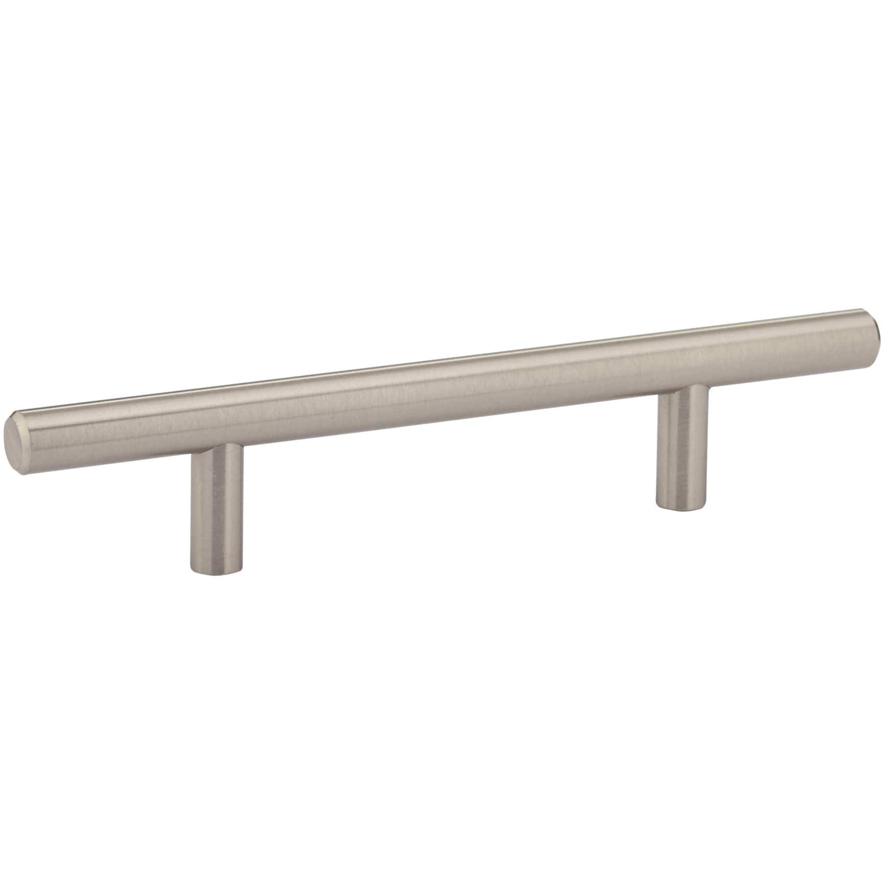 Contemporary Pull, 3-3/4" Center-to-Center, Brushed Nickel alt 0