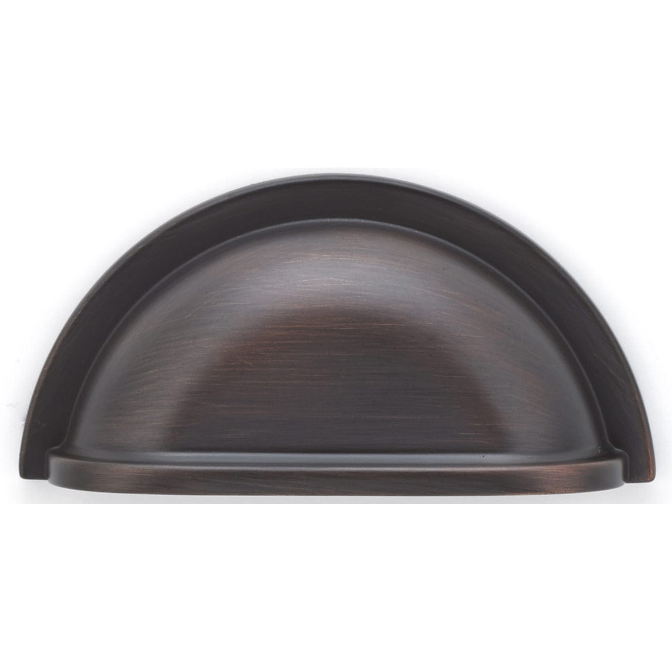 Traditional Cup Pull, 3" Center-to-Center, Brushed Oil-Rubbed Bronze alt 0