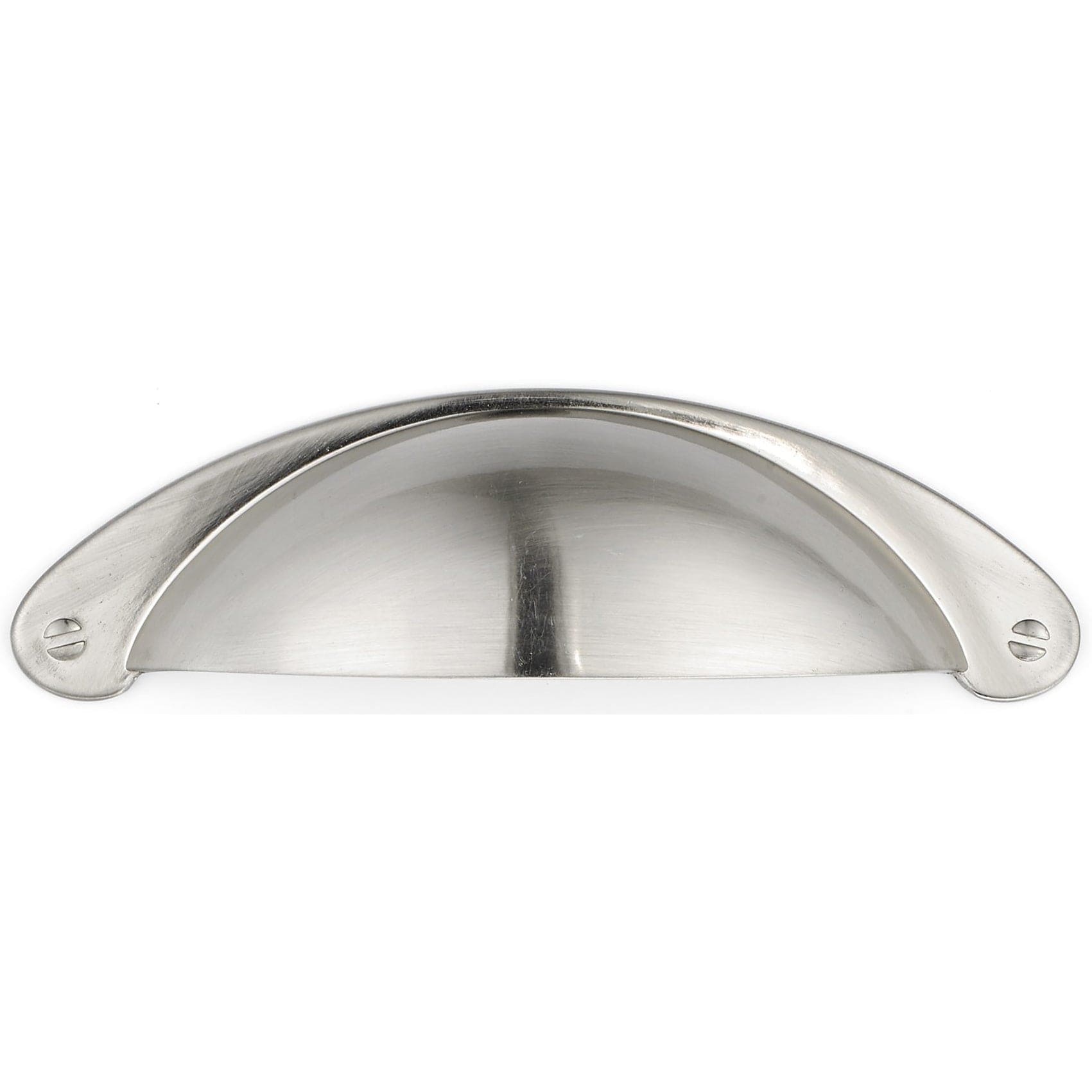 Traditional Cup Pull, 3" Center-to-Center, Brushed Nickel alt 0