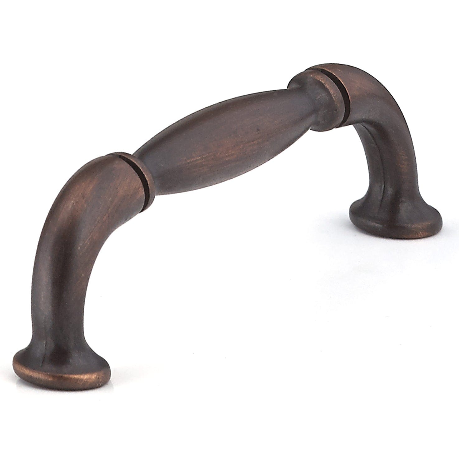 Traditional Pull, 3-3/4" Center-to-Center, Brushed Oil-Rubbed Bronze alt 0