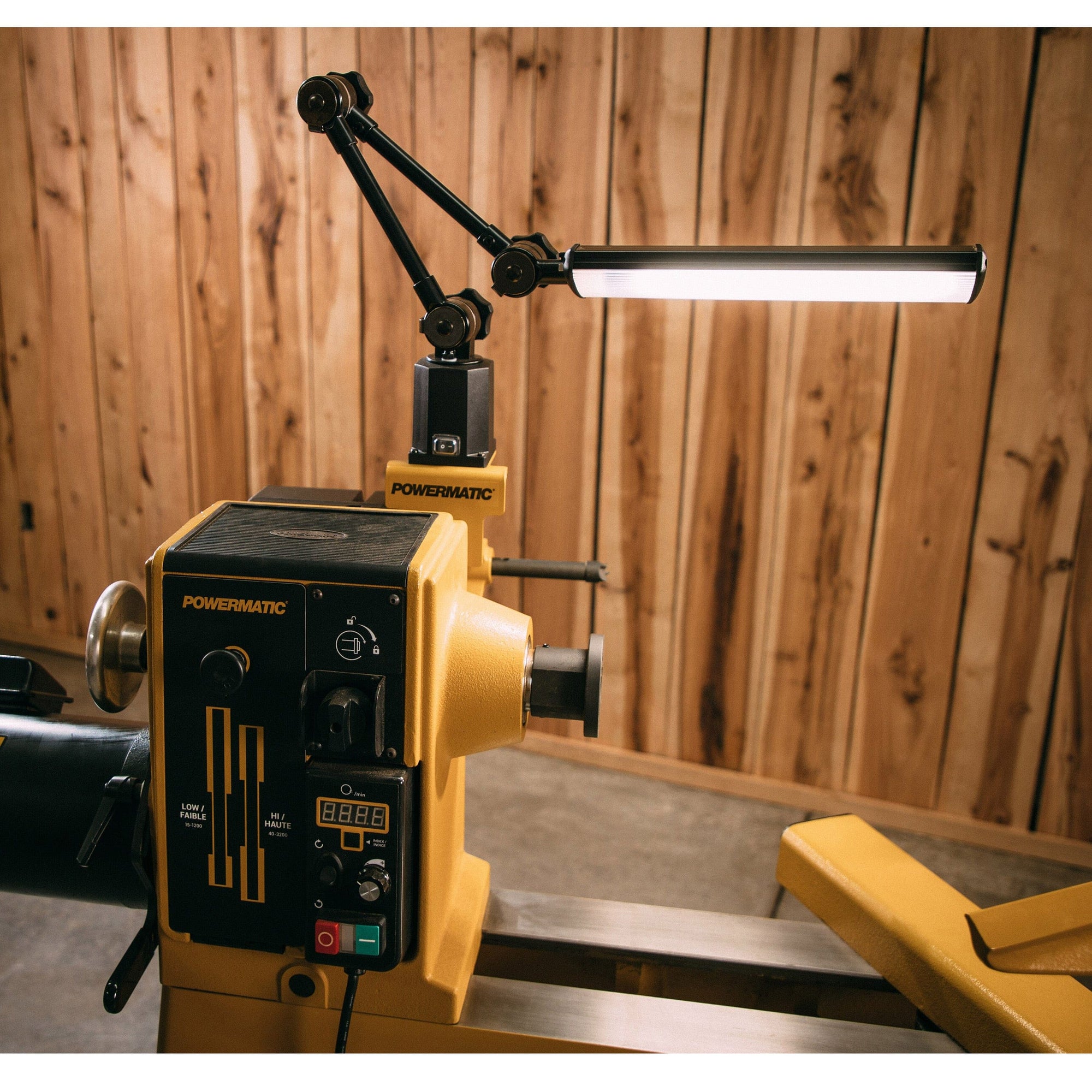 Light with Bracket for PM3520C Woodworking Lathe alt 0