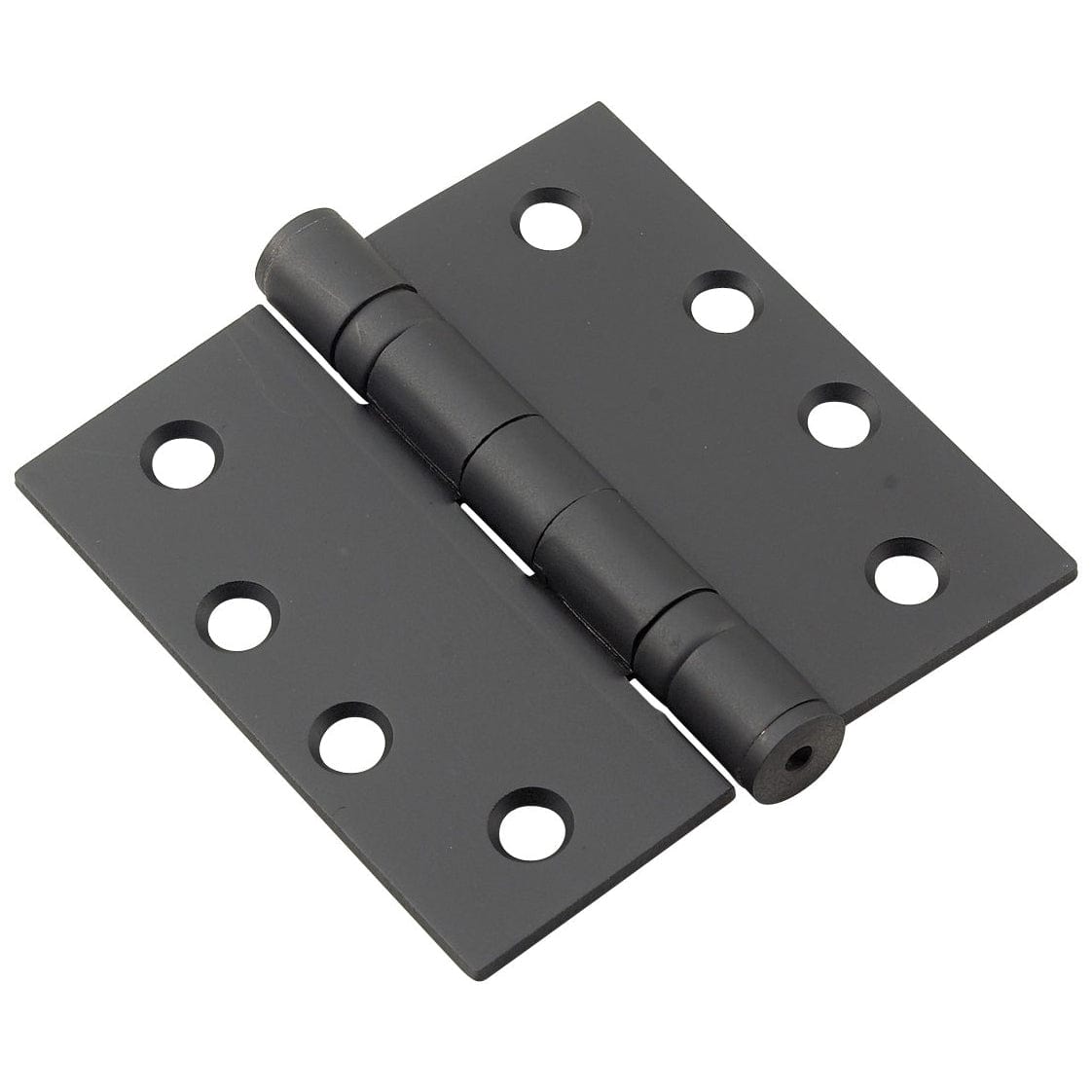 4" (102 mm) Full Mortise Ball Bearing Butt Hinge Black, 3 Pack alt 0