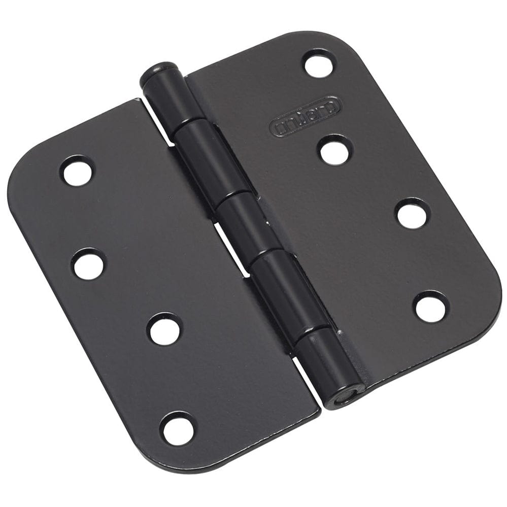4" (102 mm) Full Mortise Butt Hinge 5/8" Radius Black, 1 Pair alt 0