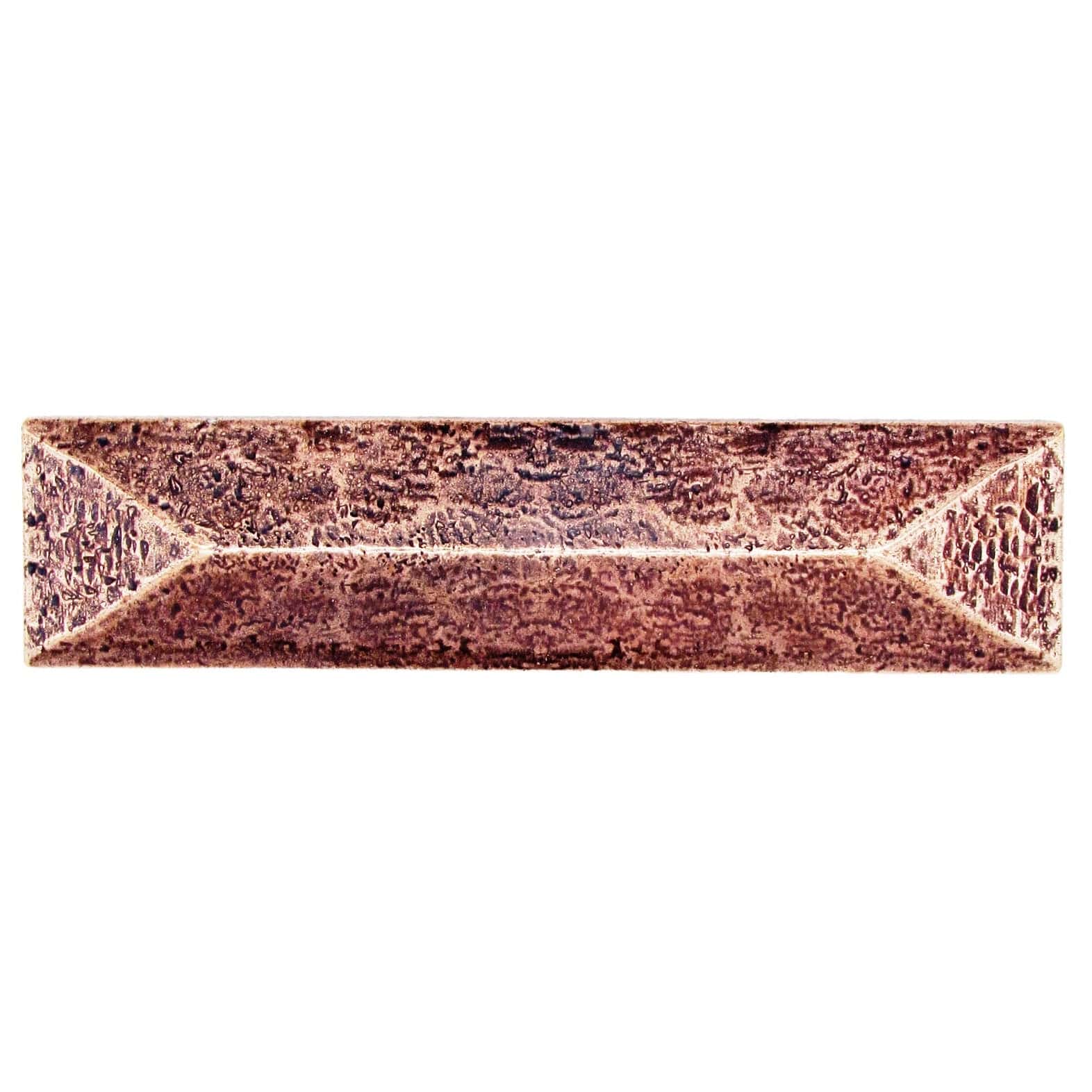 Rustic Pyramid Pull 3" Center Copper Oxide alt 0