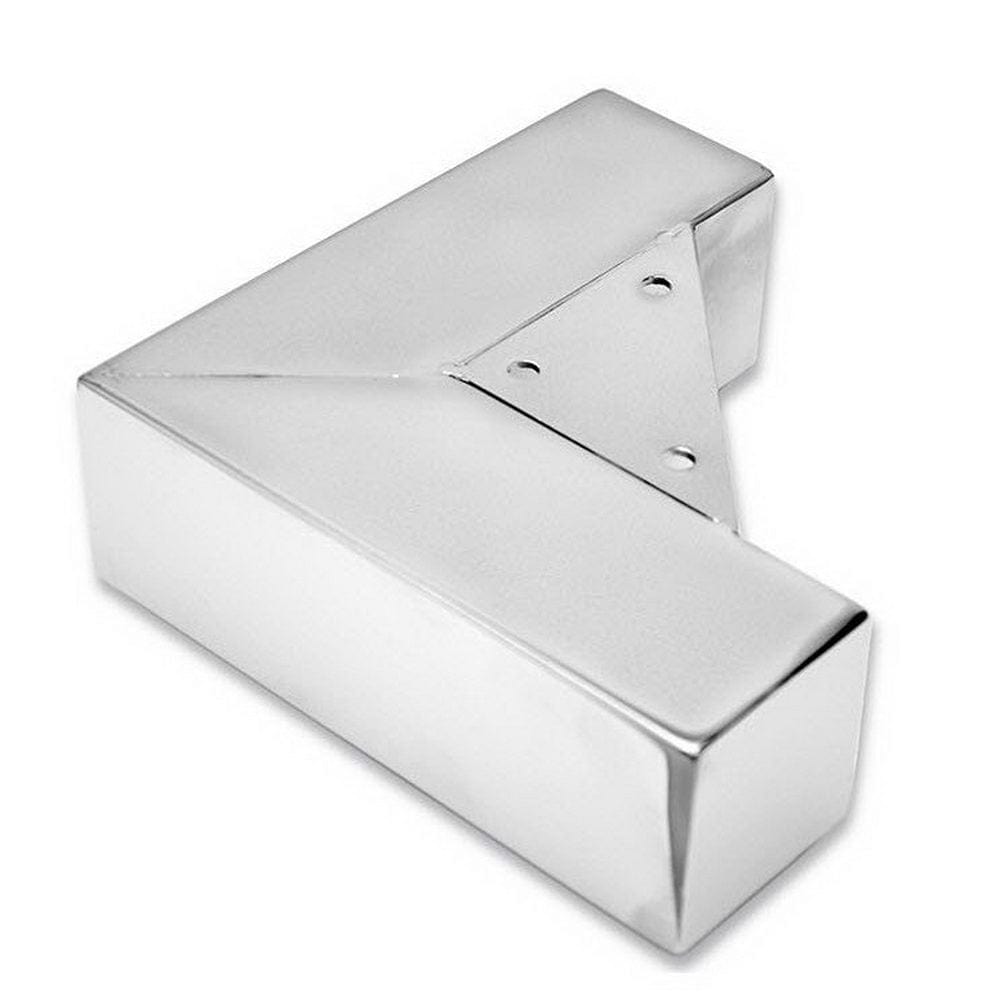 2-7/32" (56.3 mm) Contemporary Fixed-Height Furniture Leg Chrome alt 3