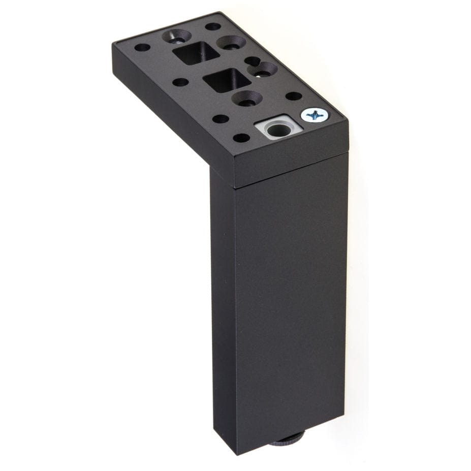 7-7/8" (200 mm) Adjustable Contemporary Versatile T or L Shaped Furniture Leg Dark Brown alt 0