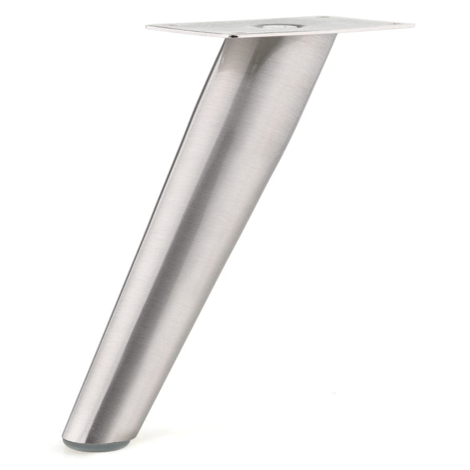 5-29/32" (150 mm) Contemporary Furniture Leg Brushed Nickel alt 0